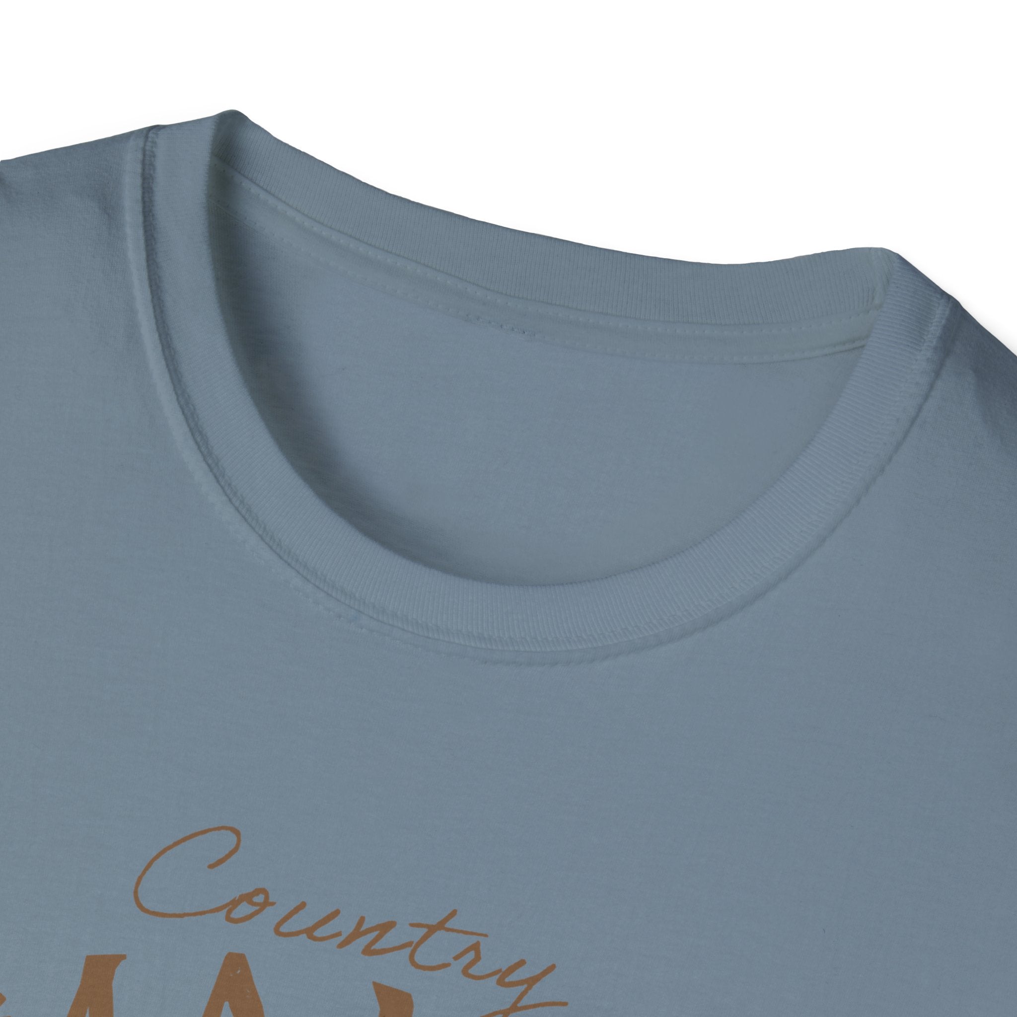Country Mama T-Shirt — Floral Longhorn Skull Graphic