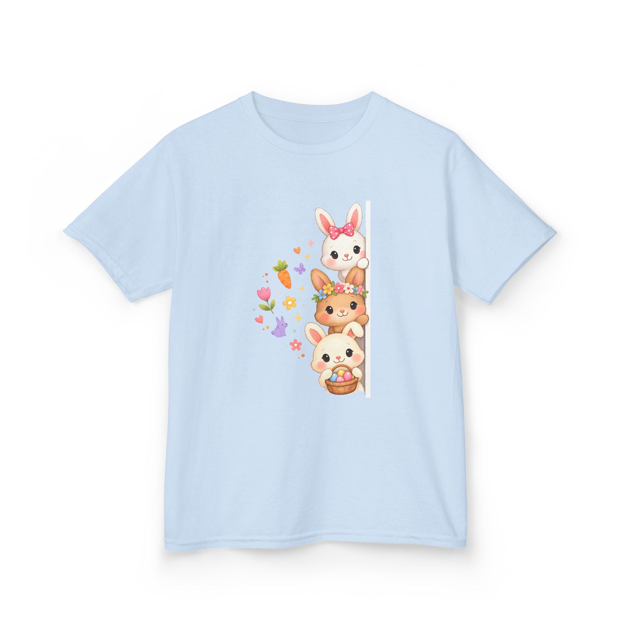 Kids Tee — Cute Stacked Woodland Animals with Bunnies & Squirrel Design