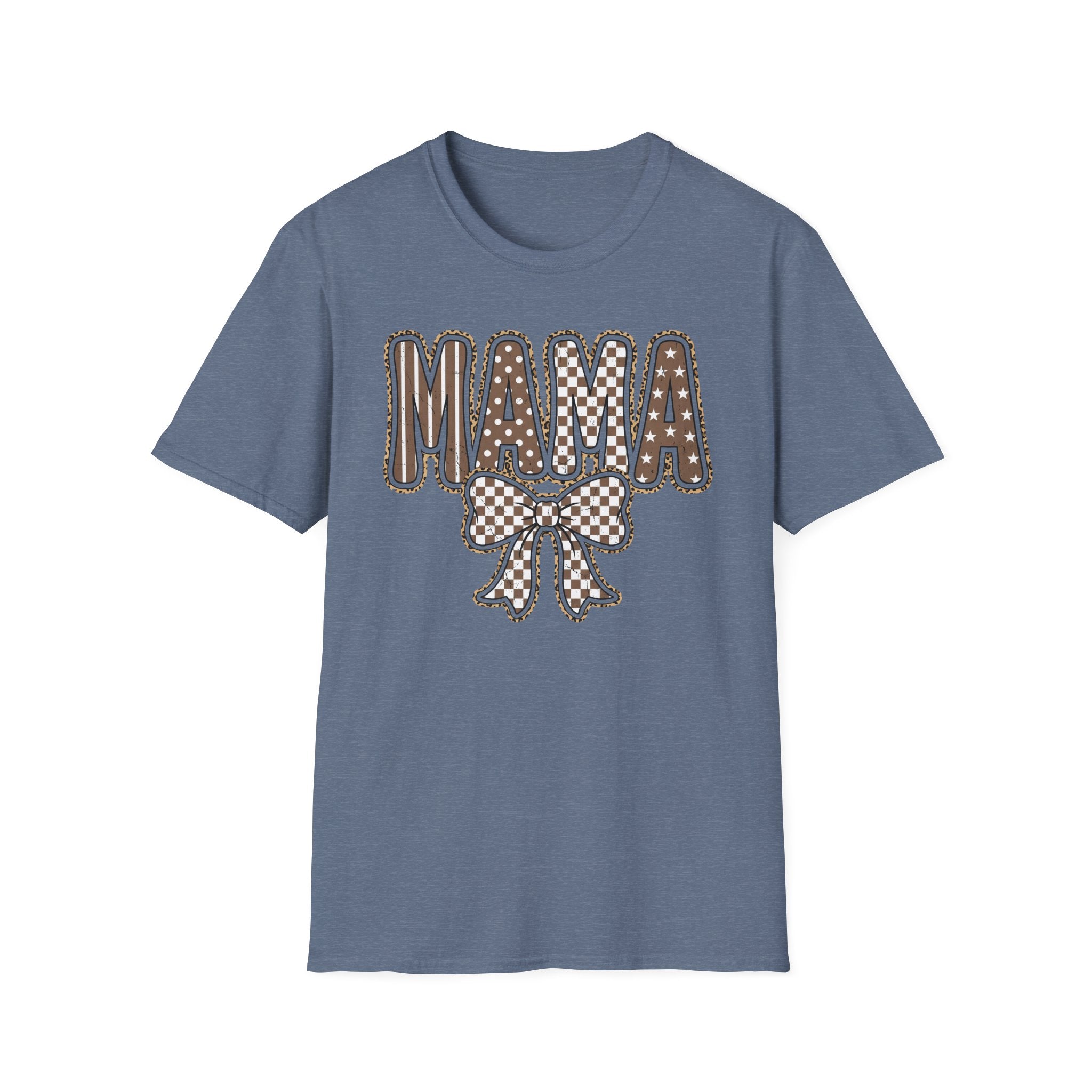 Mama Graphic T-Shirt — Polka Dot Lettering with Bow | Mother’s Day Gift