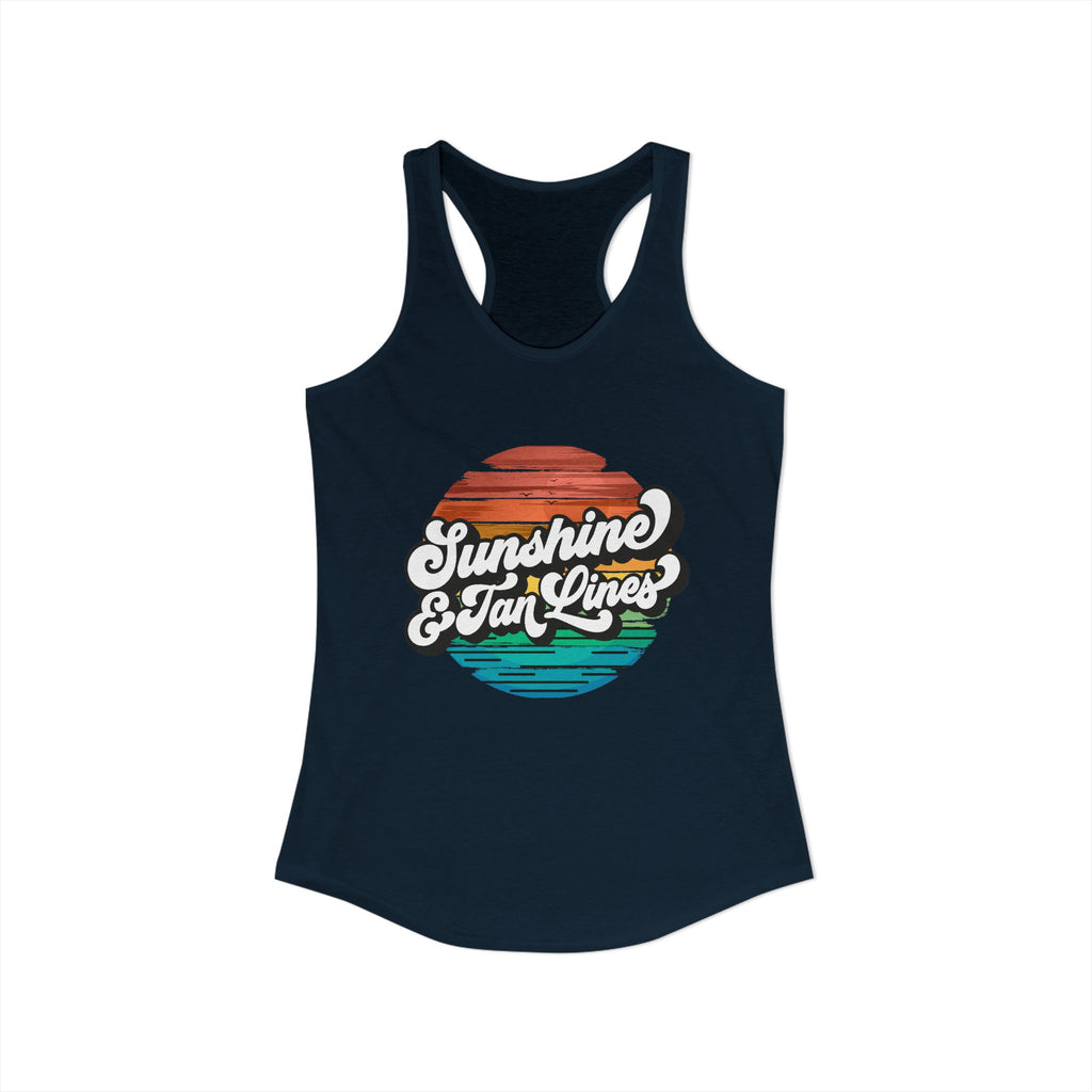 Sunshine & Tan Lines -- Women's Ideal Racerback Tank