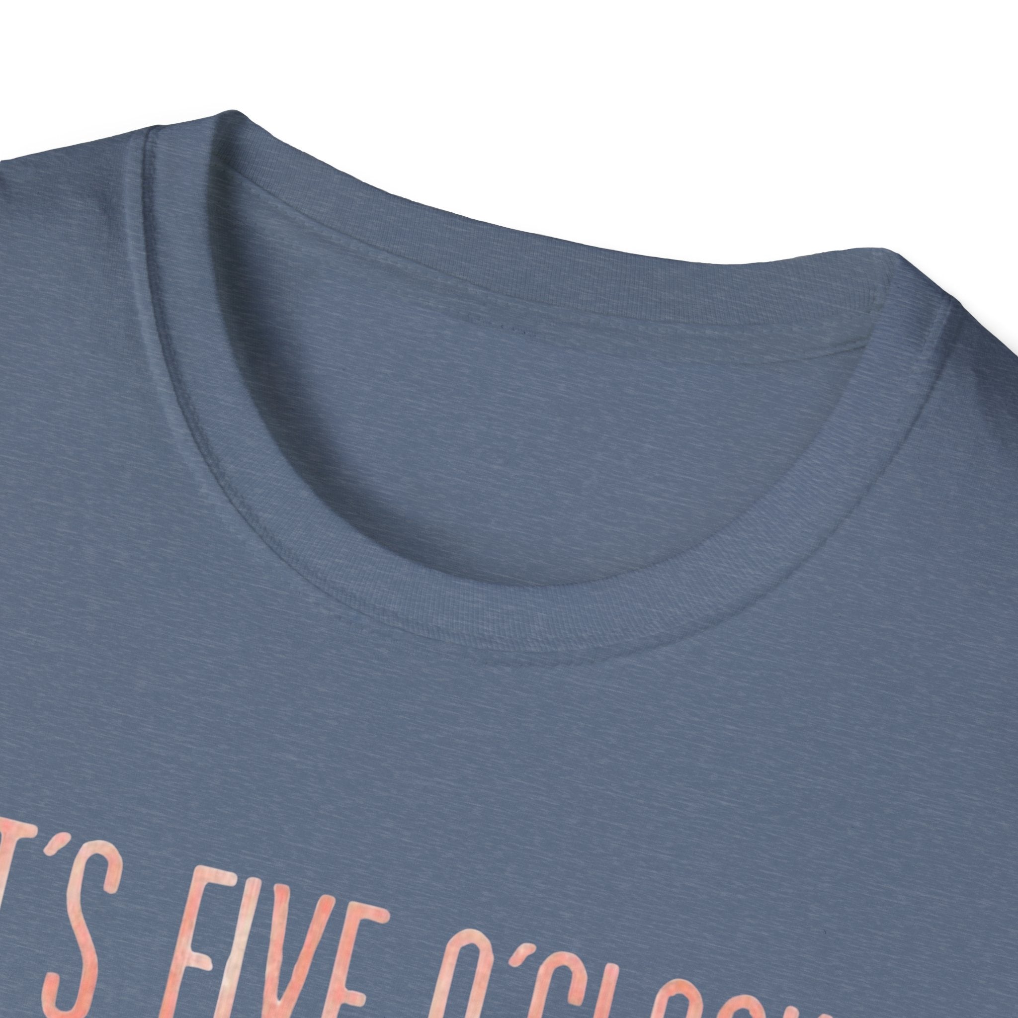 T-Shirt: "It’s Five O’Clock Somewhere" Pastel Vacation Tee