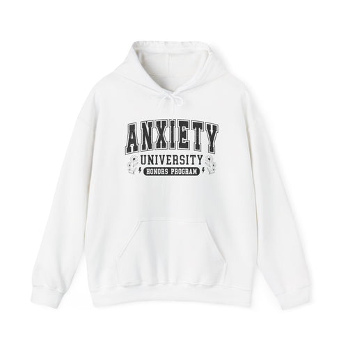 Anxiety University Hoodie — 'Anxiety University Honors Program' Graphic Sweatshirt