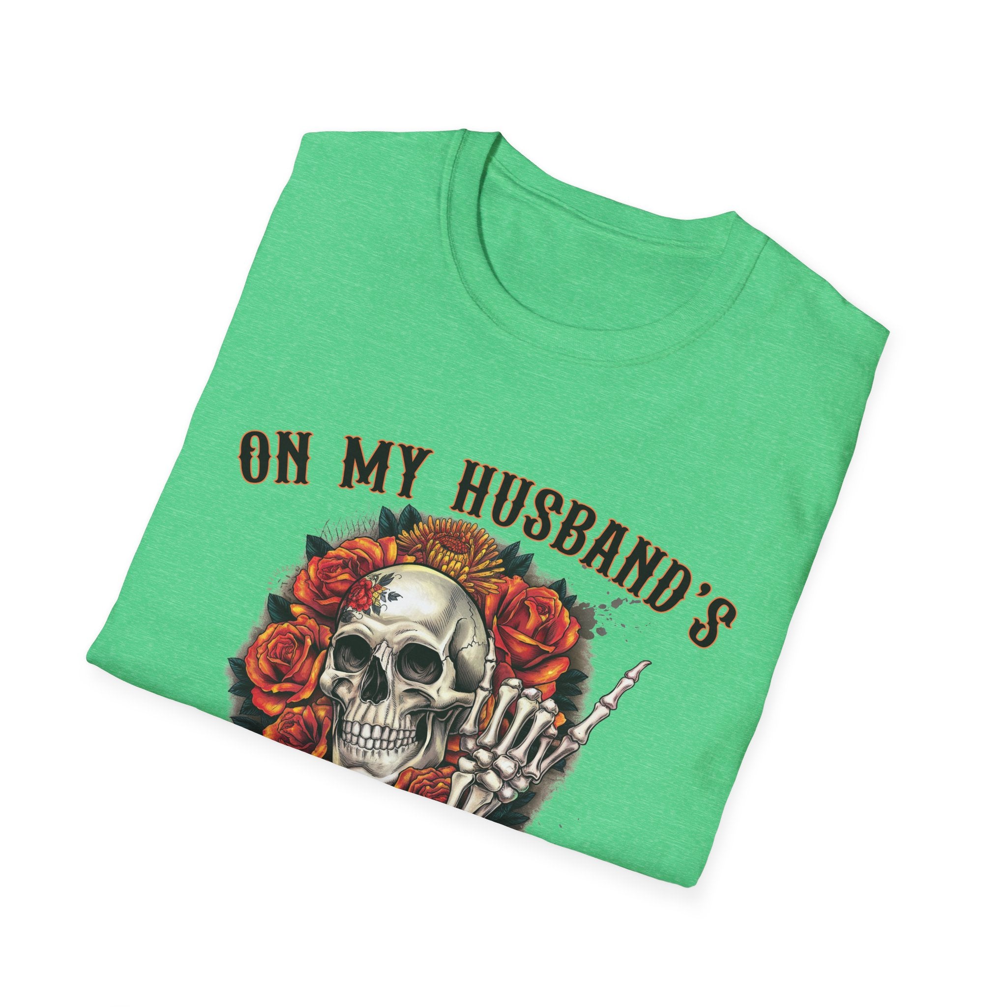 On My Husband's Last Nerve Skull & Roses T‑Shirt