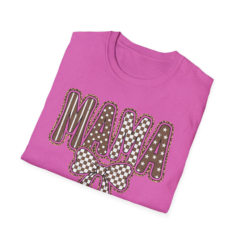 Mama Graphic T-Shirt — Polka Dot Lettering with Bow | Mother’s Day Gift