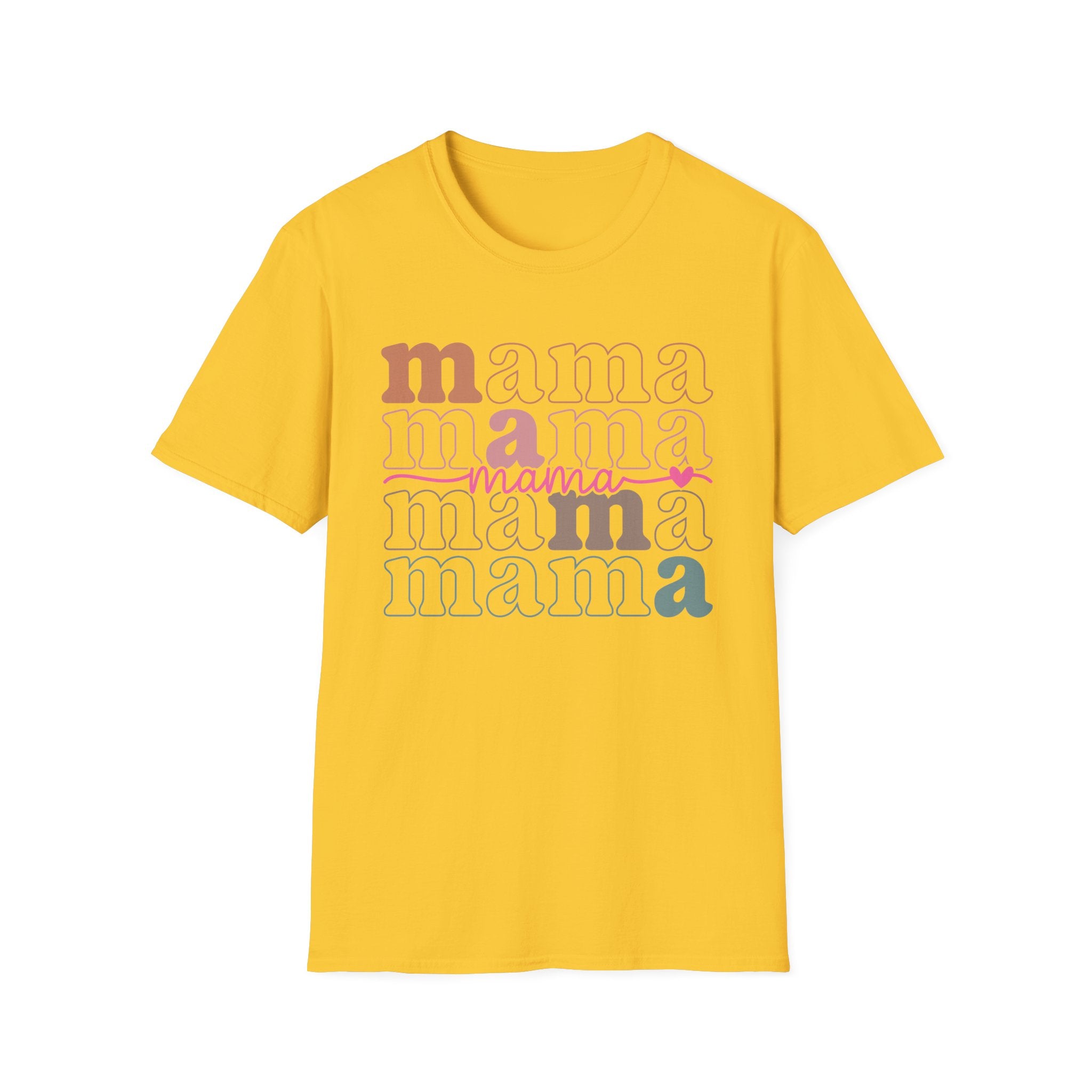 Mama Retro Stack T-Shirt — Feminine Mother’s Day Tee