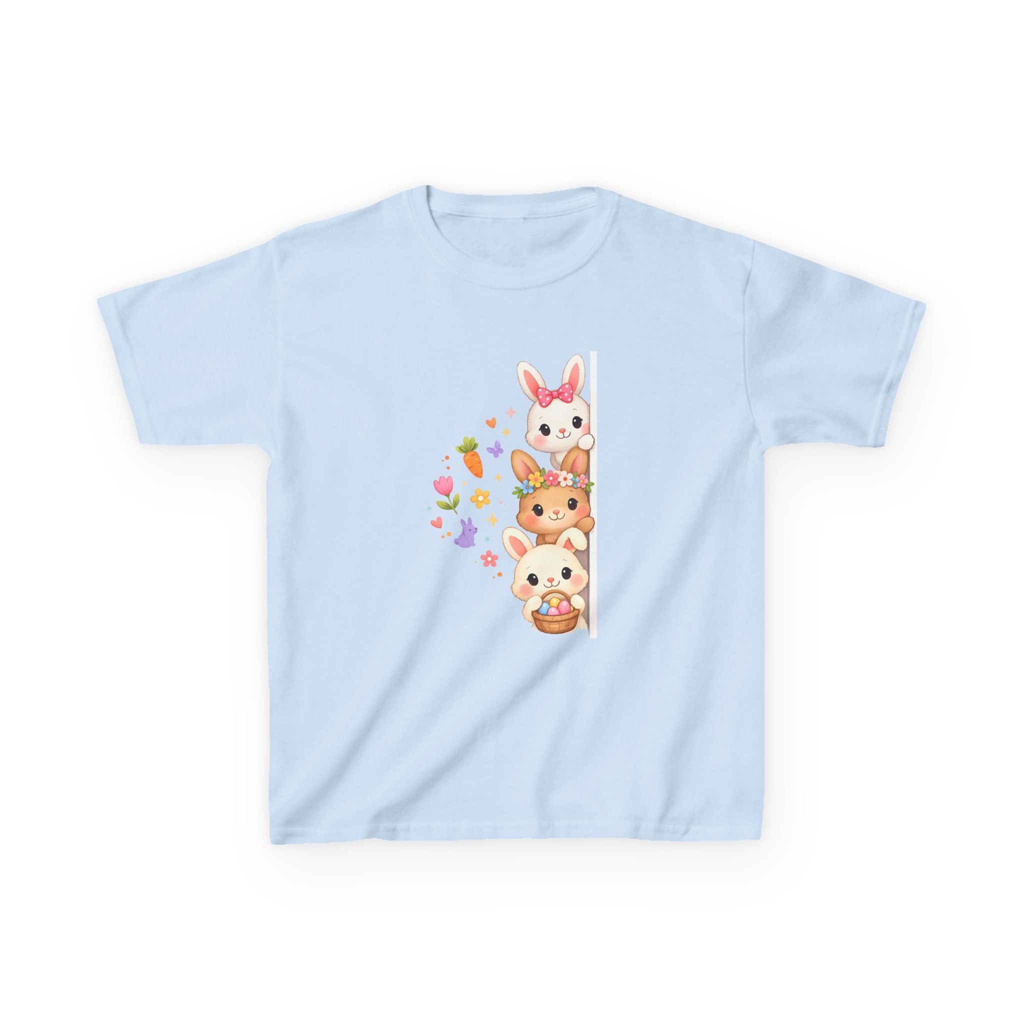 Kids Tee — Cute Stacked Woodland Animals with Bunnies & Squirrel Design