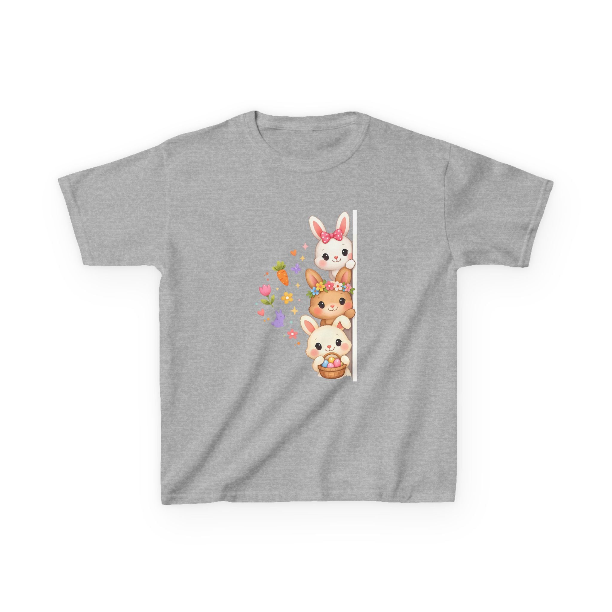 Kids Tee — Cute Stacked Woodland Animals with Bunnies & Squirrel Design