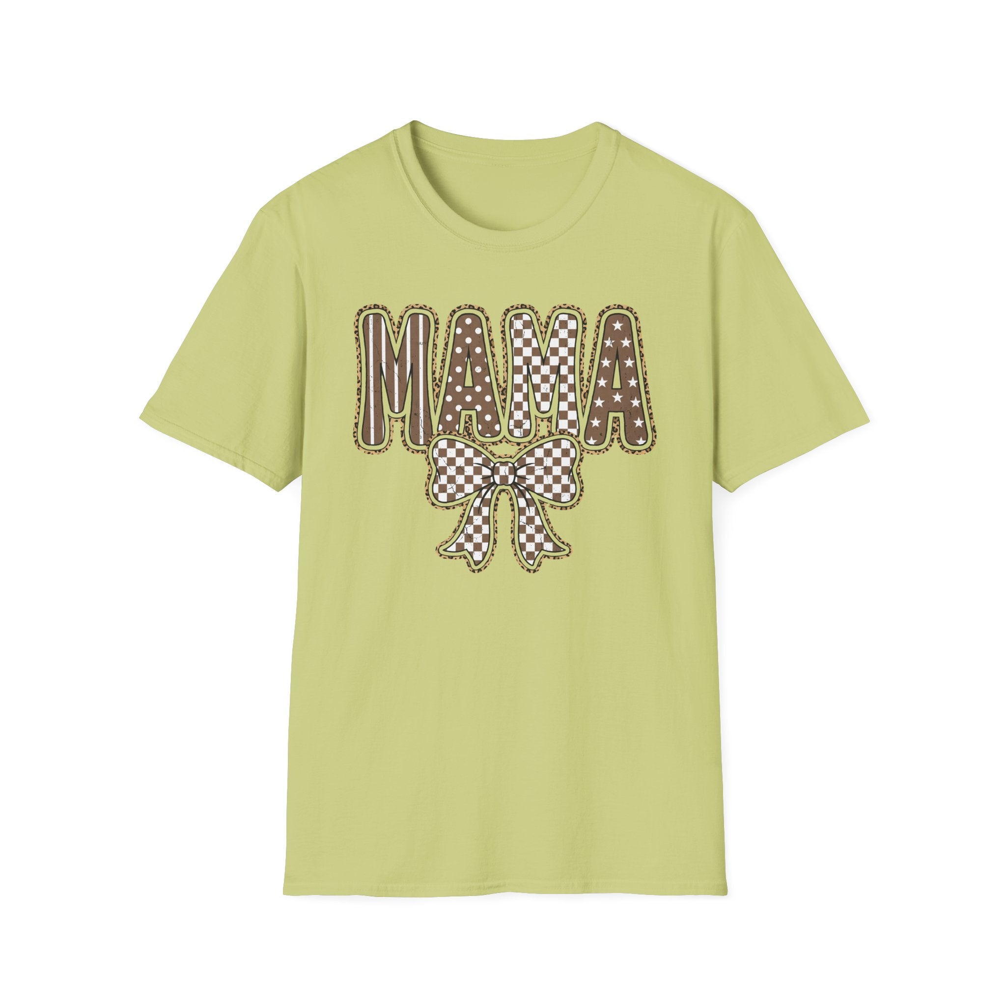 Mama Graphic T-Shirt — Polka Dot Lettering with Bow | Mother’s Day Gift