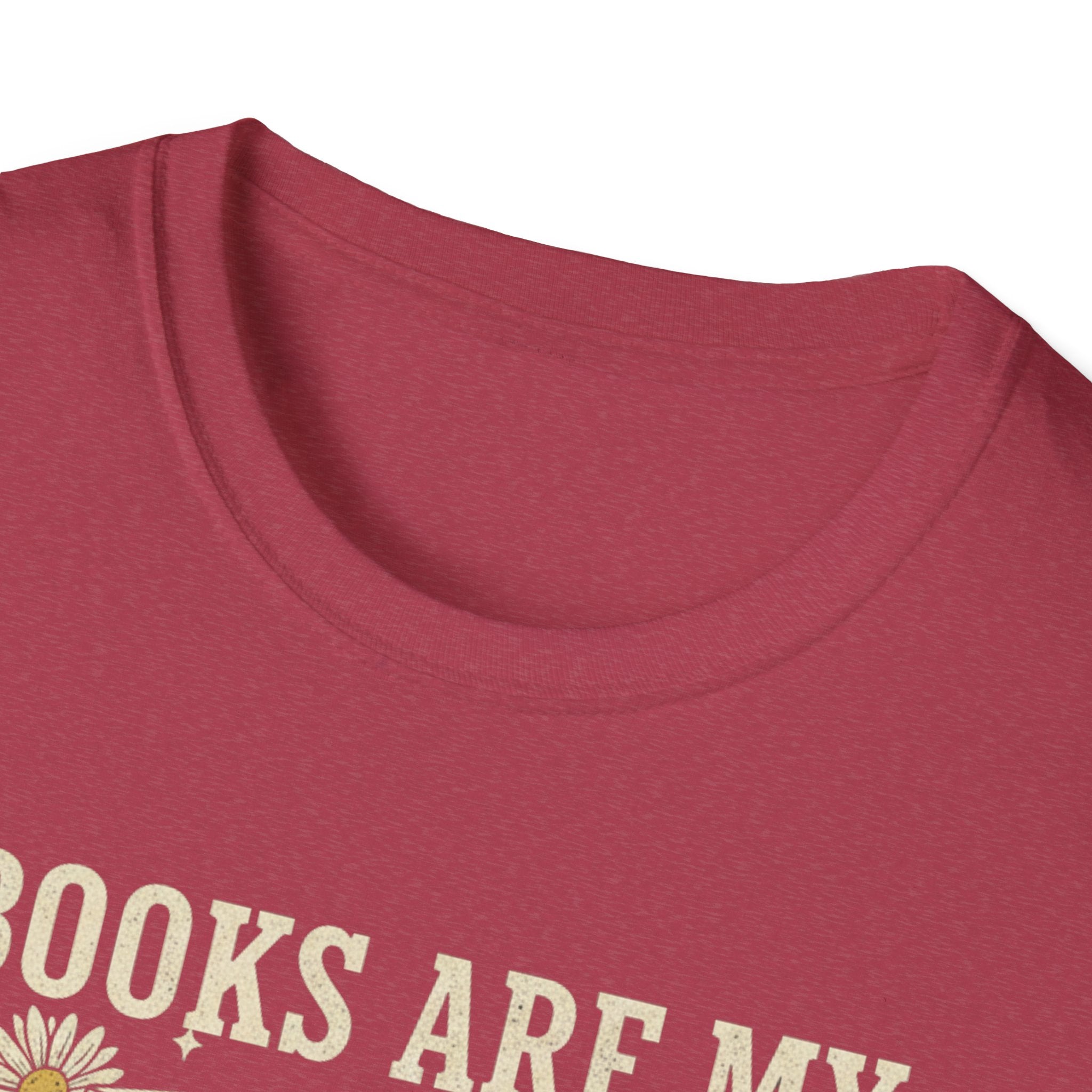 Books Are My Therapy T-Shirt — Stack of Books & Coffee Literary Tee