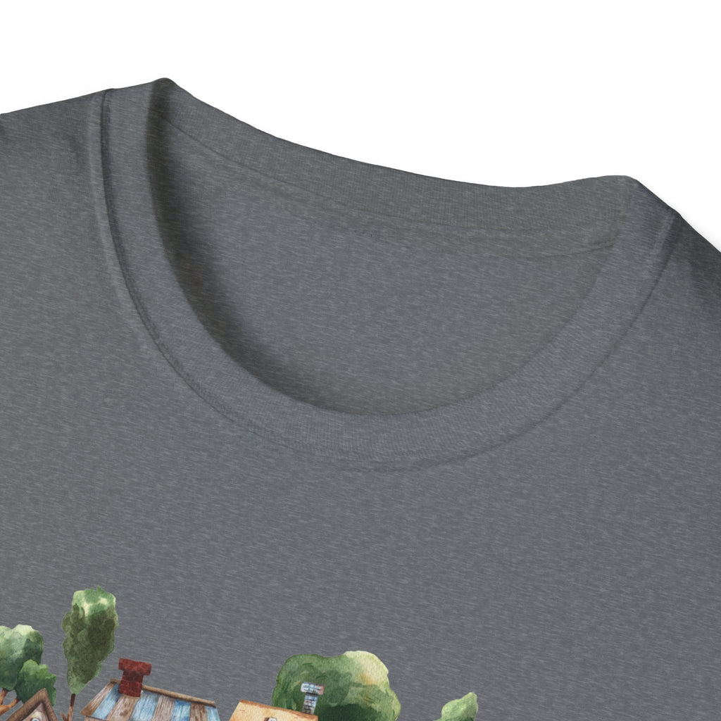 Neighborhood Houses T-Shirt — "Mr. Rogers did not adequately prepare me for the people in my neighborhood"