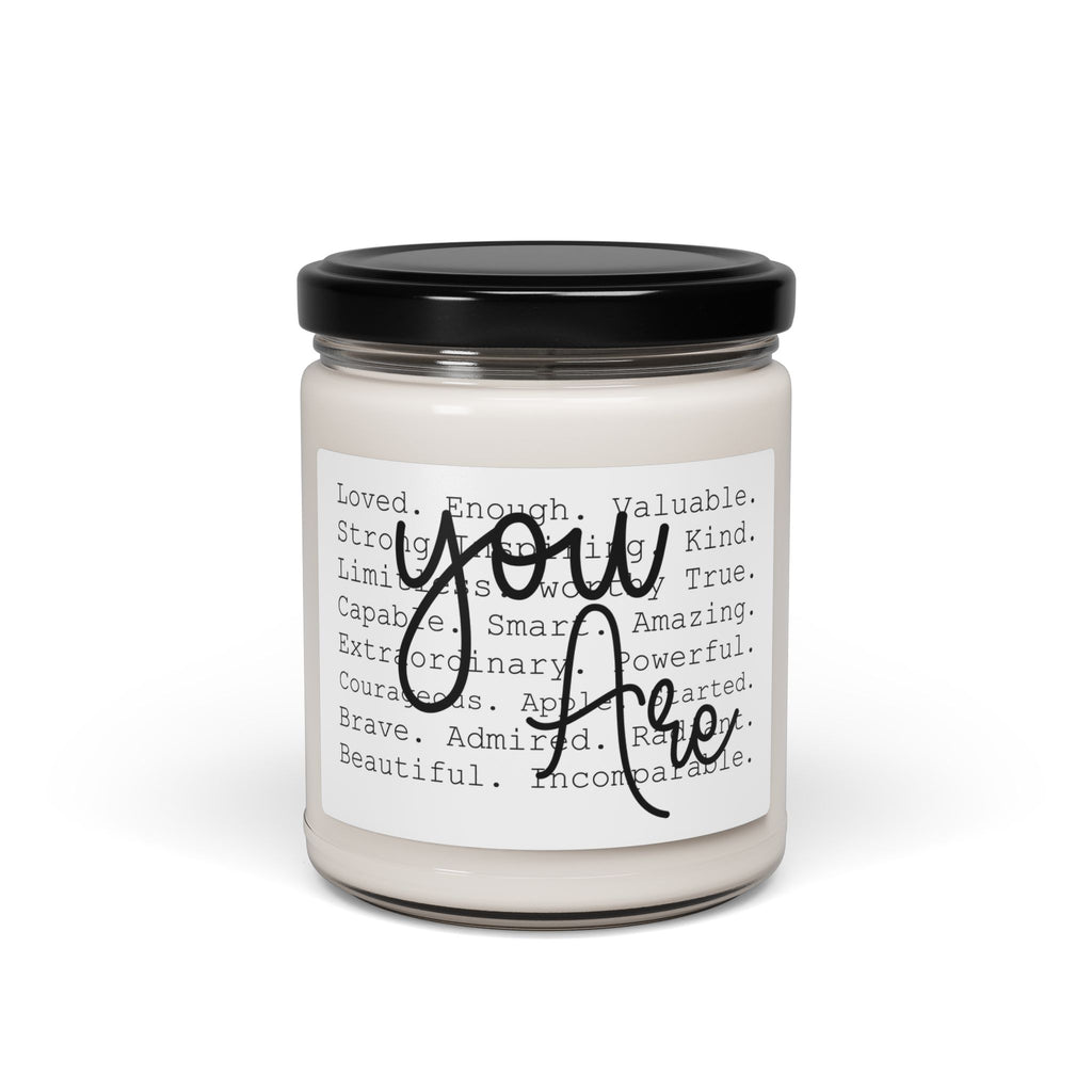 You Are Loved Soy Candle — 9oz Scented Jar (Affirmation Gift)