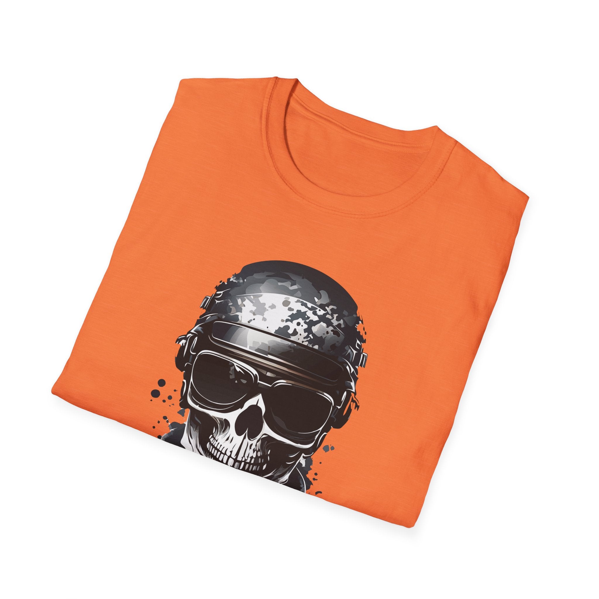 Skull Soldier Graphic T-Shirt — Tactical Skull Helmet Design