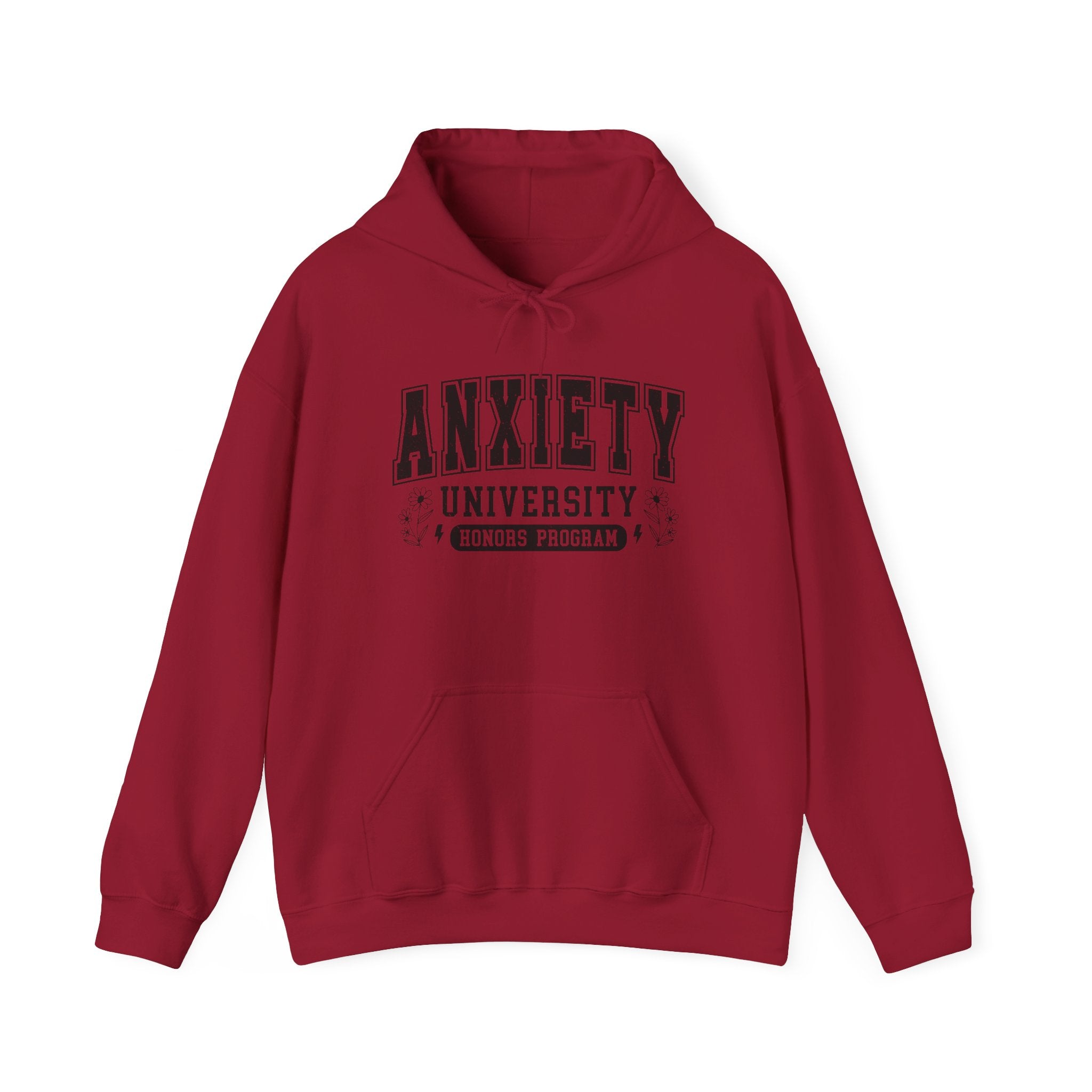 Anxiety University Hoodie — 'Anxiety University Honors Program' Graphic Sweatshirt
