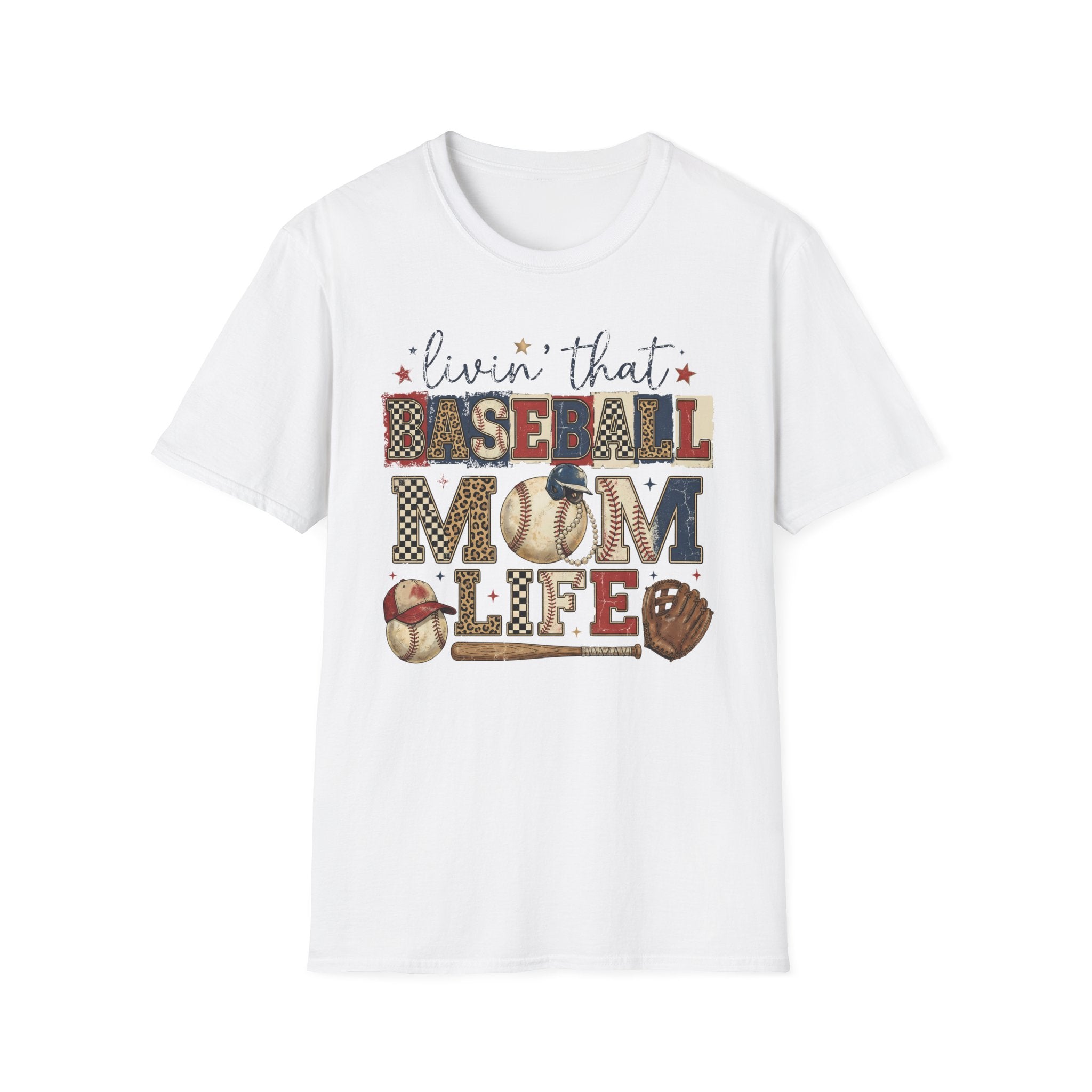 Baseball Mom Life T-Shirt — Livin' That Baseball Mom Life Graphic Tee