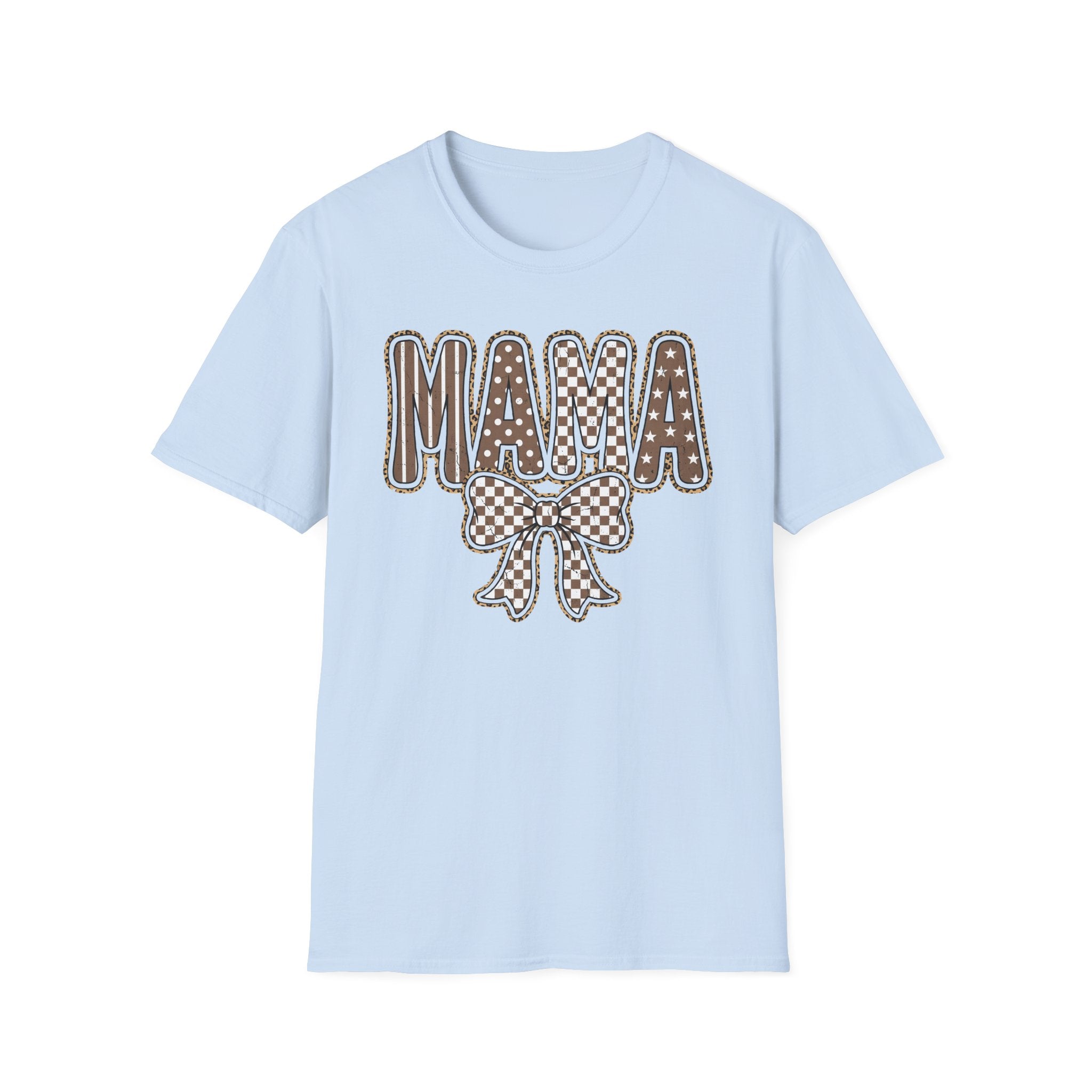 Mama Graphic T-Shirt — Polka Dot Lettering with Bow | Mother’s Day Gift