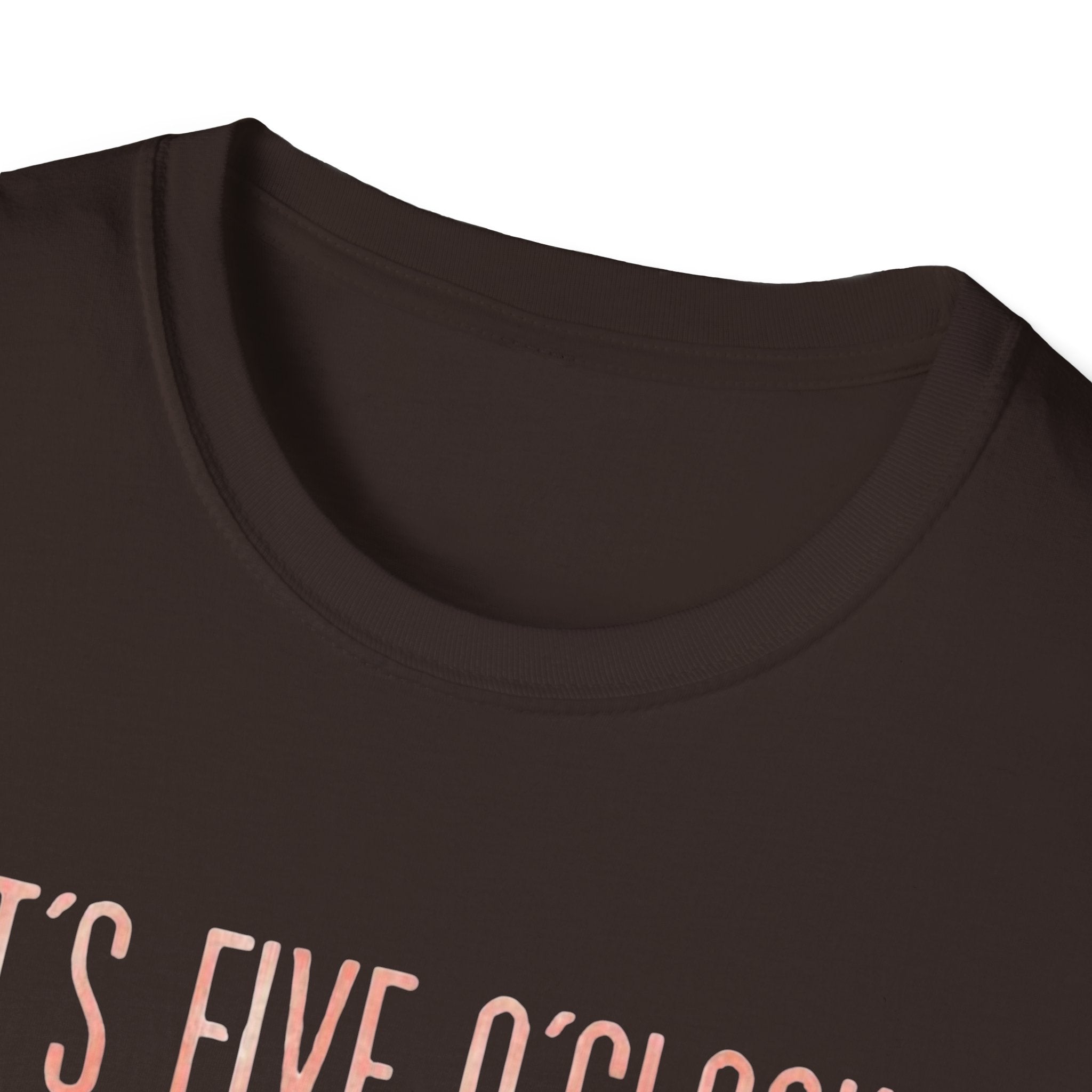 T-Shirt: "It’s Five O’Clock Somewhere" Pastel Vacation Tee