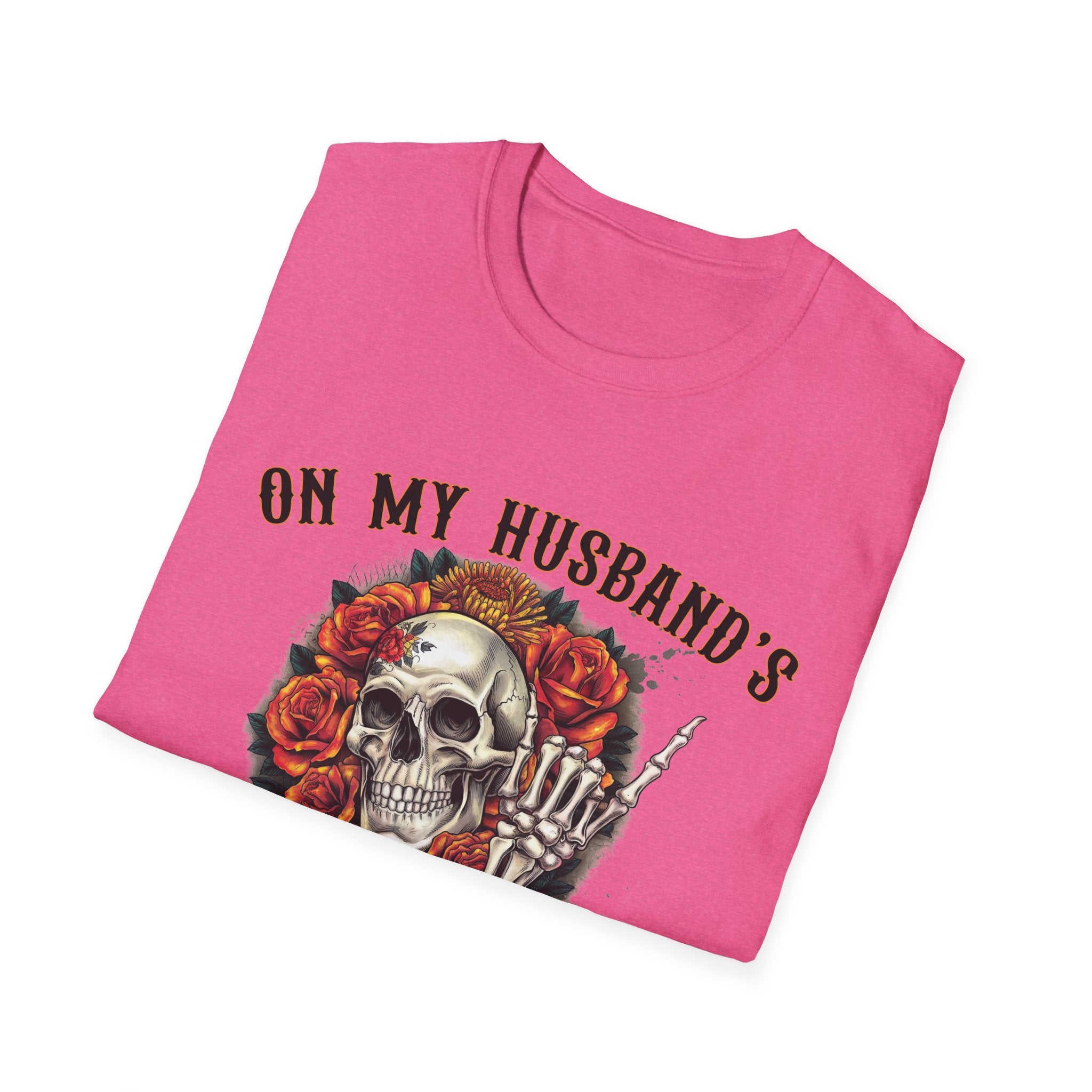 On My Husband's Last Nerve Skull & Roses T‑Shirt
