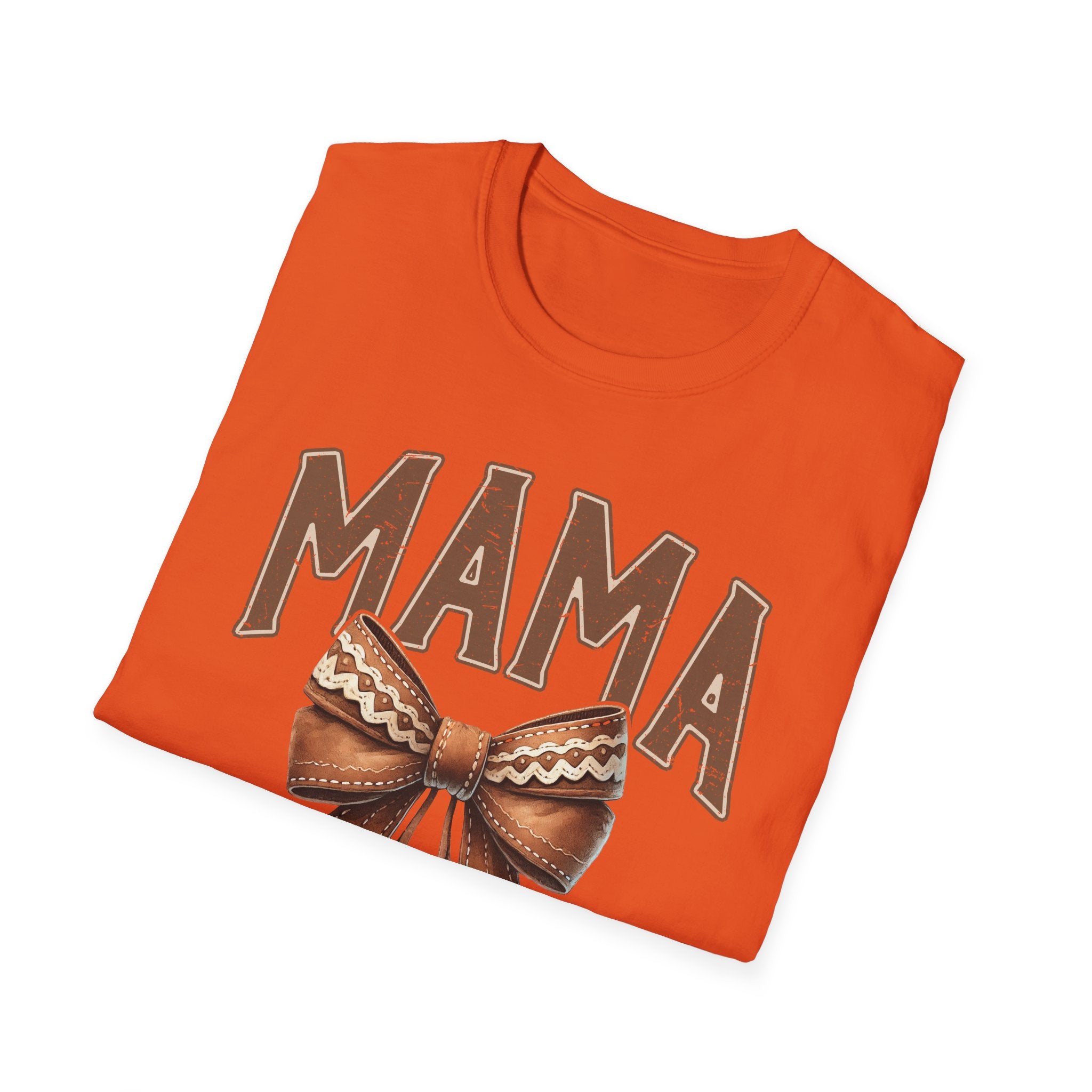 Mama Bow T-Shirt — Vintage Rustic Mom Graphic Tee for Mother's Day
