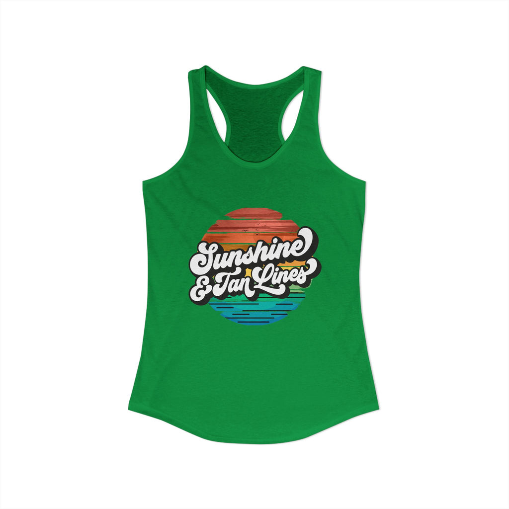 Sunshine & Tan Lines -- Women's Ideal Racerback Tank