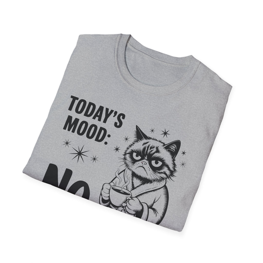 Funny "Today's Mood: No" Cat T-Shirt