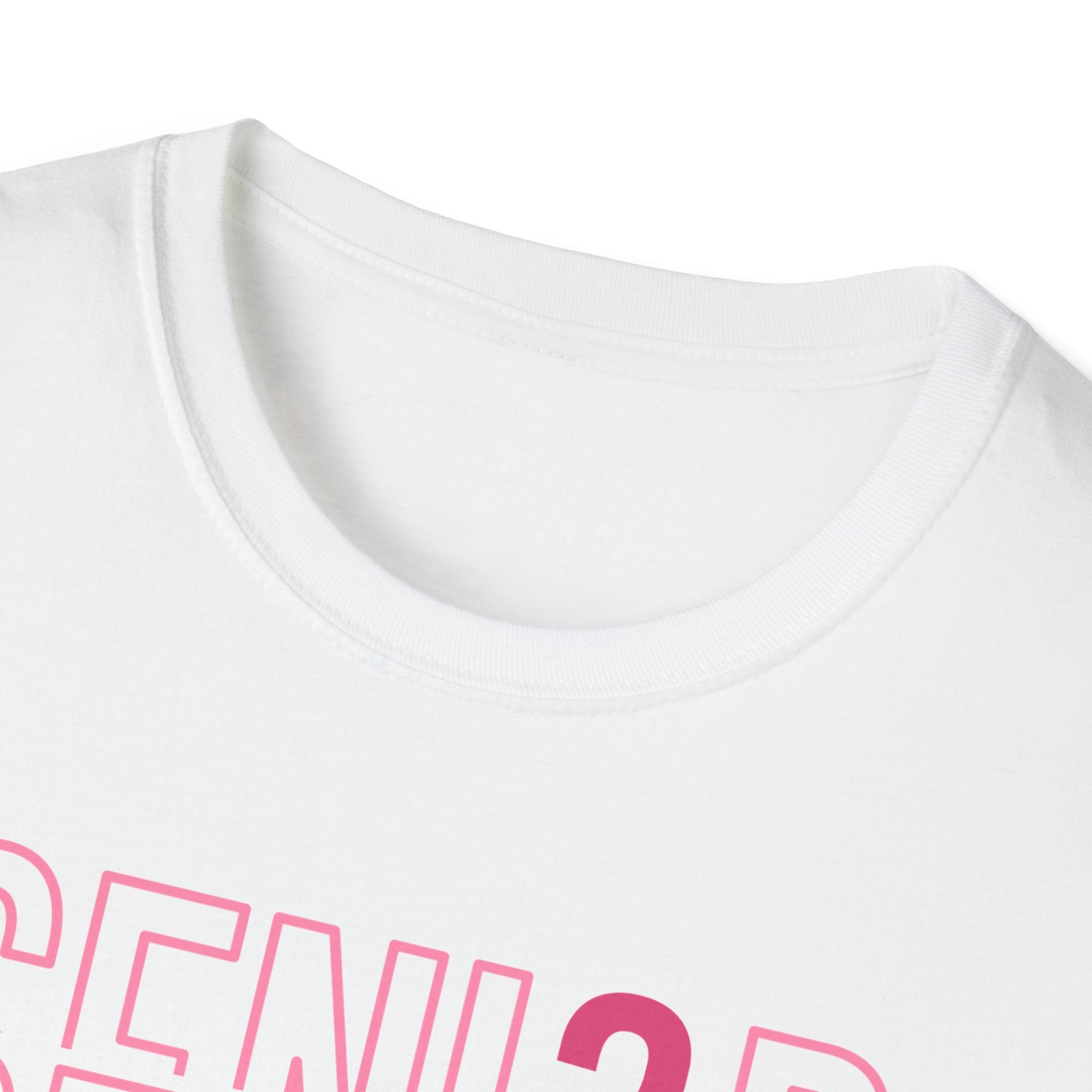 Senior 2026 T-Shirt — Pink Script Graduation Tee