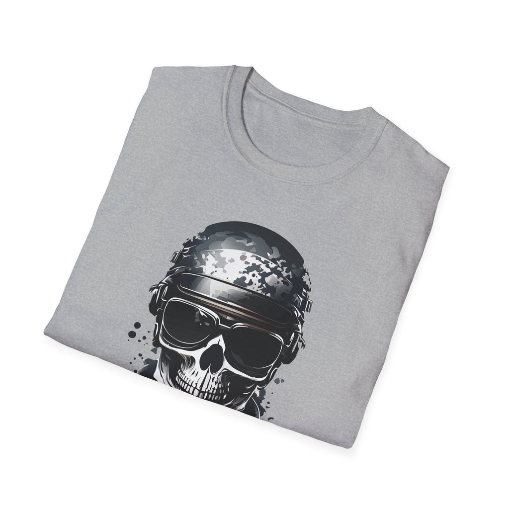 Skull Soldier Graphic T-Shirt — Tactical Skull Helmet Design