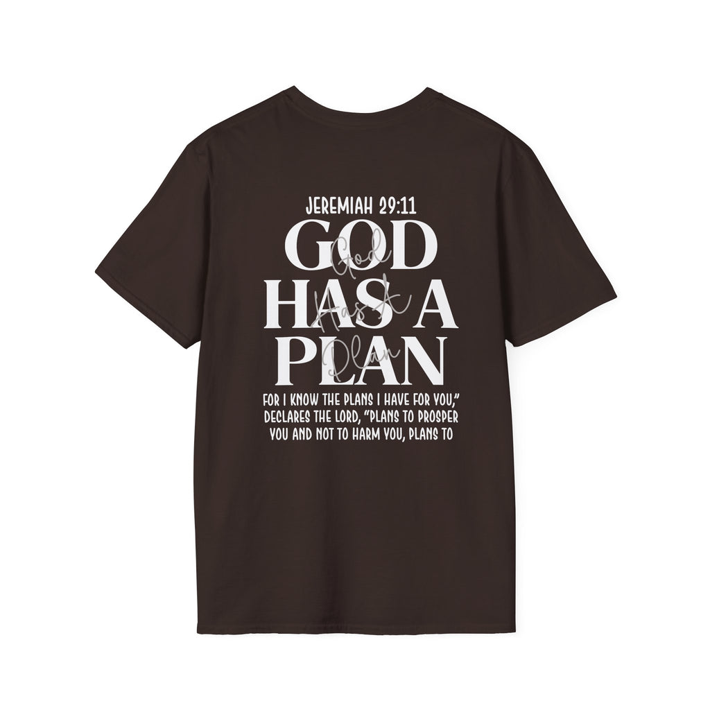 God Has a Plan T-Shirt — Jeremiah 29:11 Christian Faith Tee