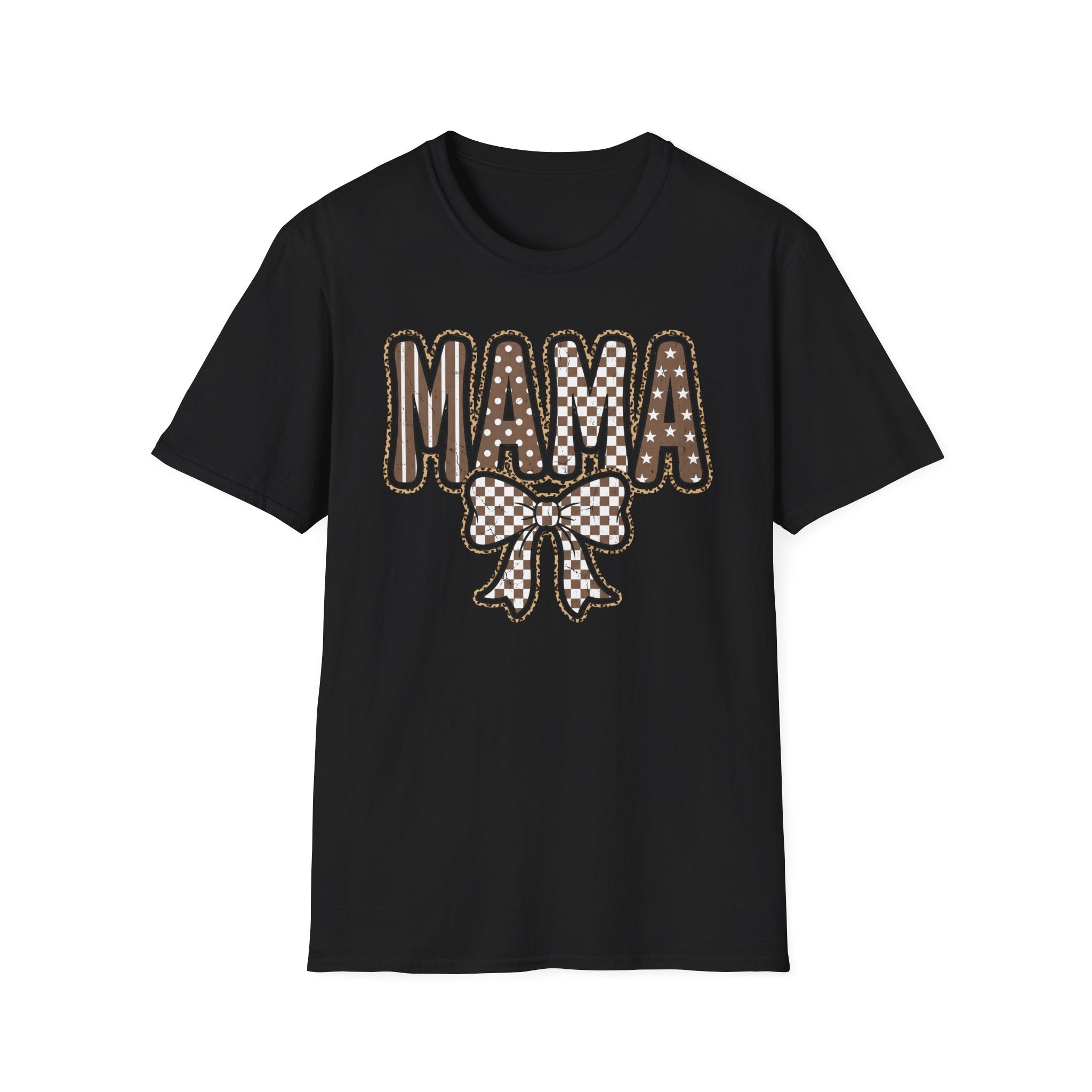 Mama Graphic T-Shirt — Polka Dot Lettering with Bow | Mother’s Day Gift
