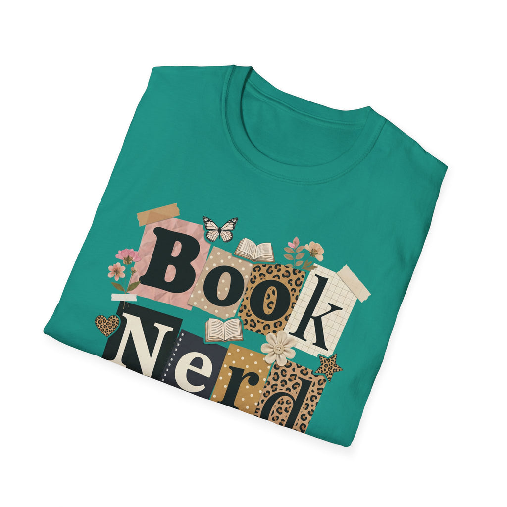 Book Nerd T-Shirt — Vintage Collage Reading Lover Tee
