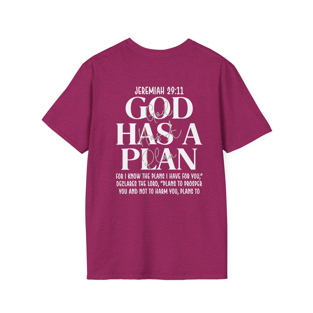 God Has a Plan T-Shirt — Jeremiah 29:11 Christian Faith Tee