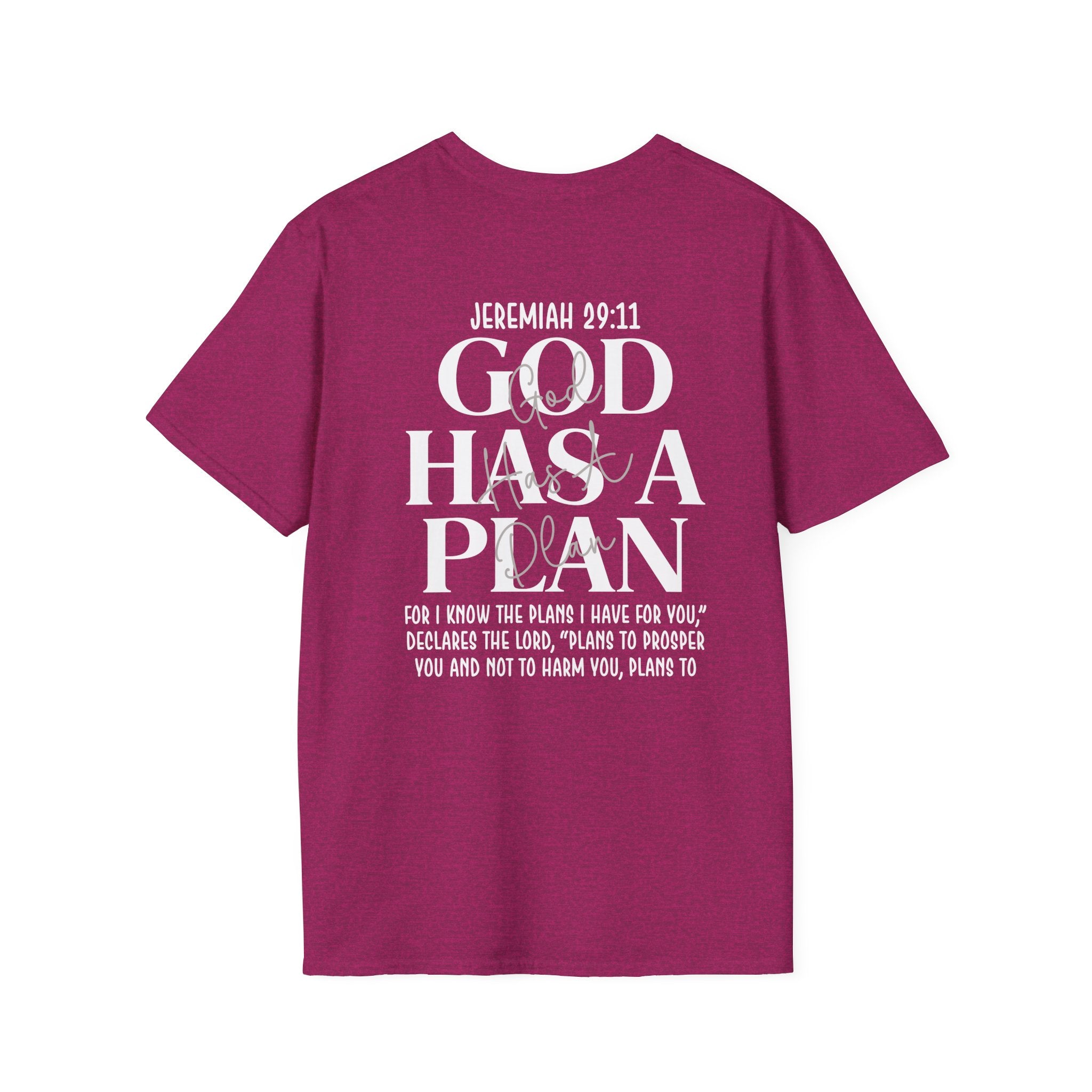 God Has a Plan T-Shirt — Jeremiah 29:11 Christian Faith Tee