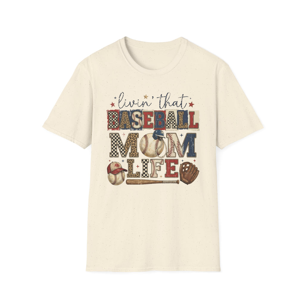 Baseball Mom Life T-Shirt — Livin' That Baseball Mom Life Graphic Tee