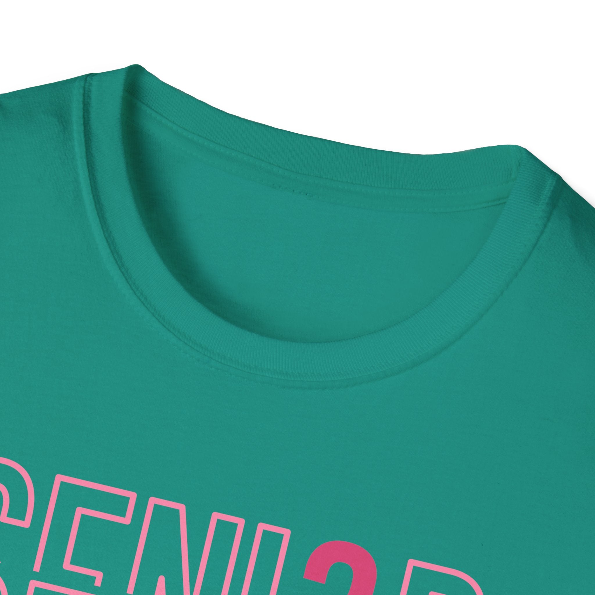 Senior 2026 T-Shirt — Pink Script Graduation Tee