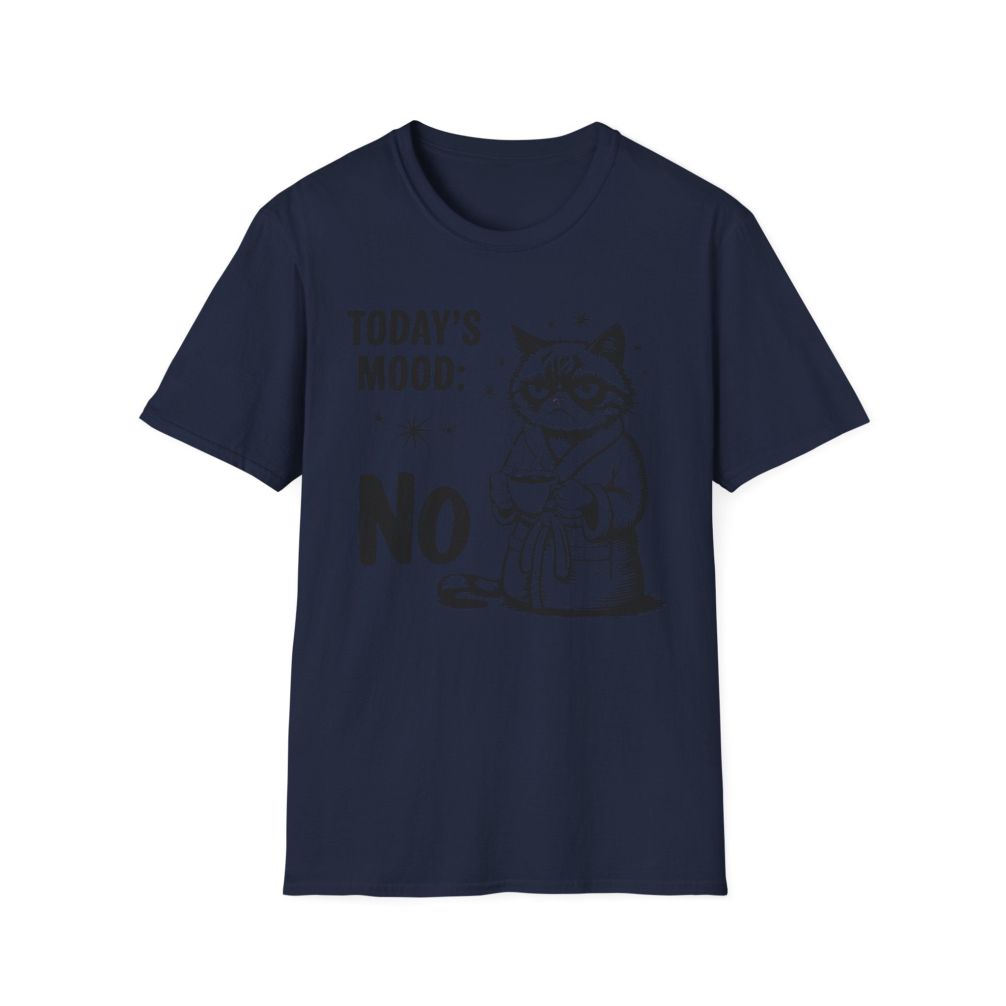 Funny "Today's Mood: No" Cat T-Shirt
