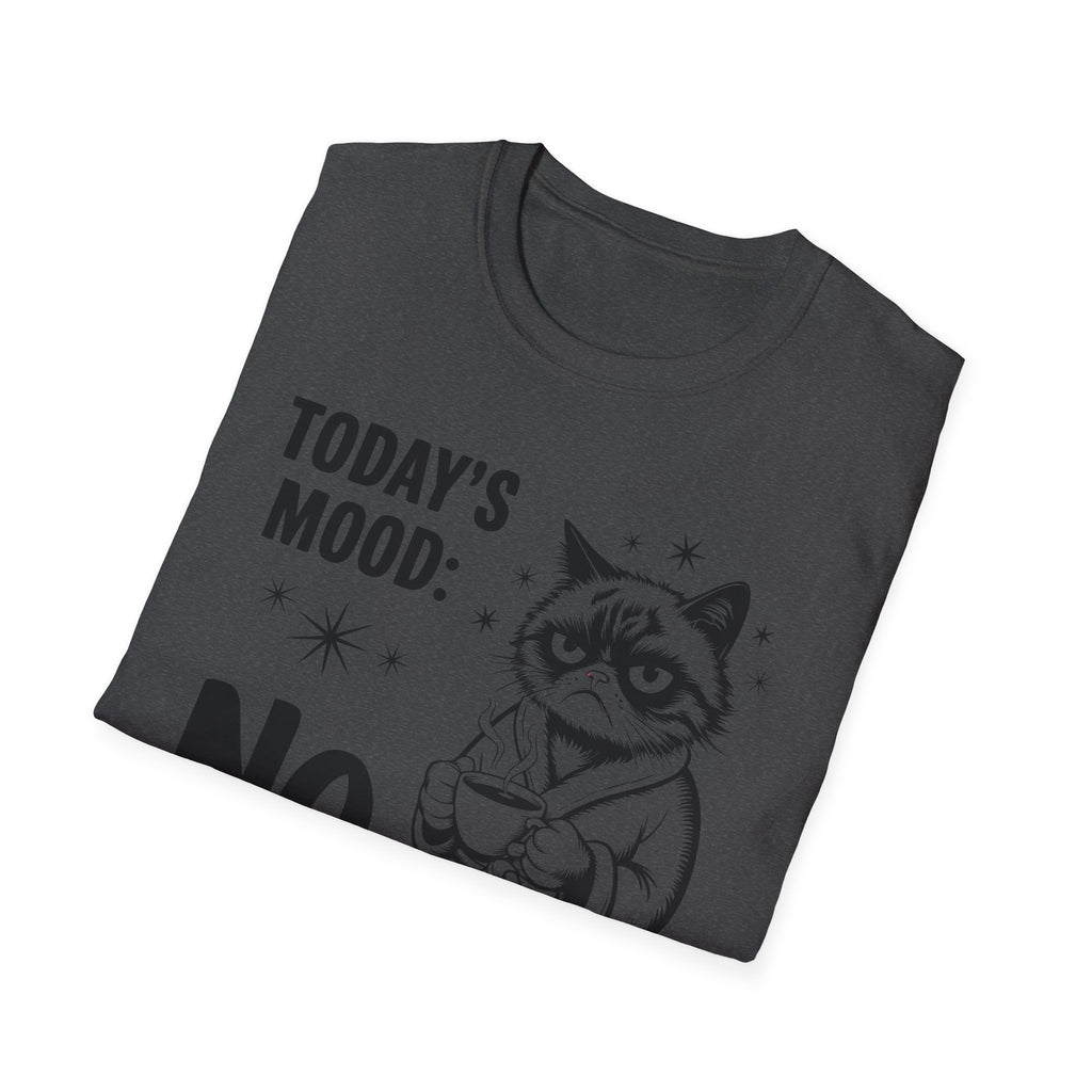 Funny "Today's Mood: No" Cat T-Shirt