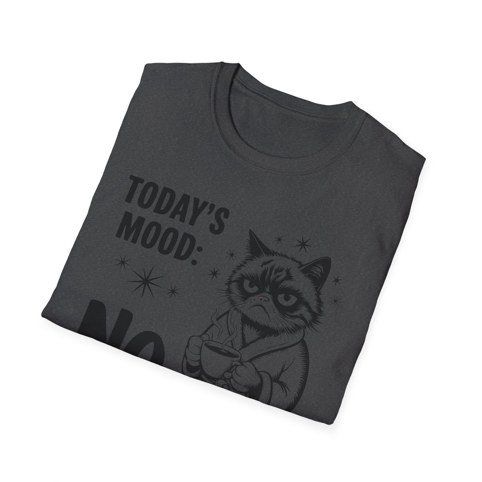 Funny "Today's Mood: No" Cat T-Shirt