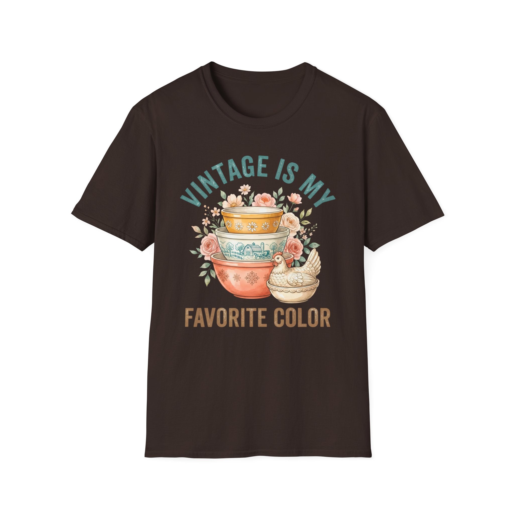 Vintage Is My Favorite Color T-Shirt — Retro Kitchen Bowl Design