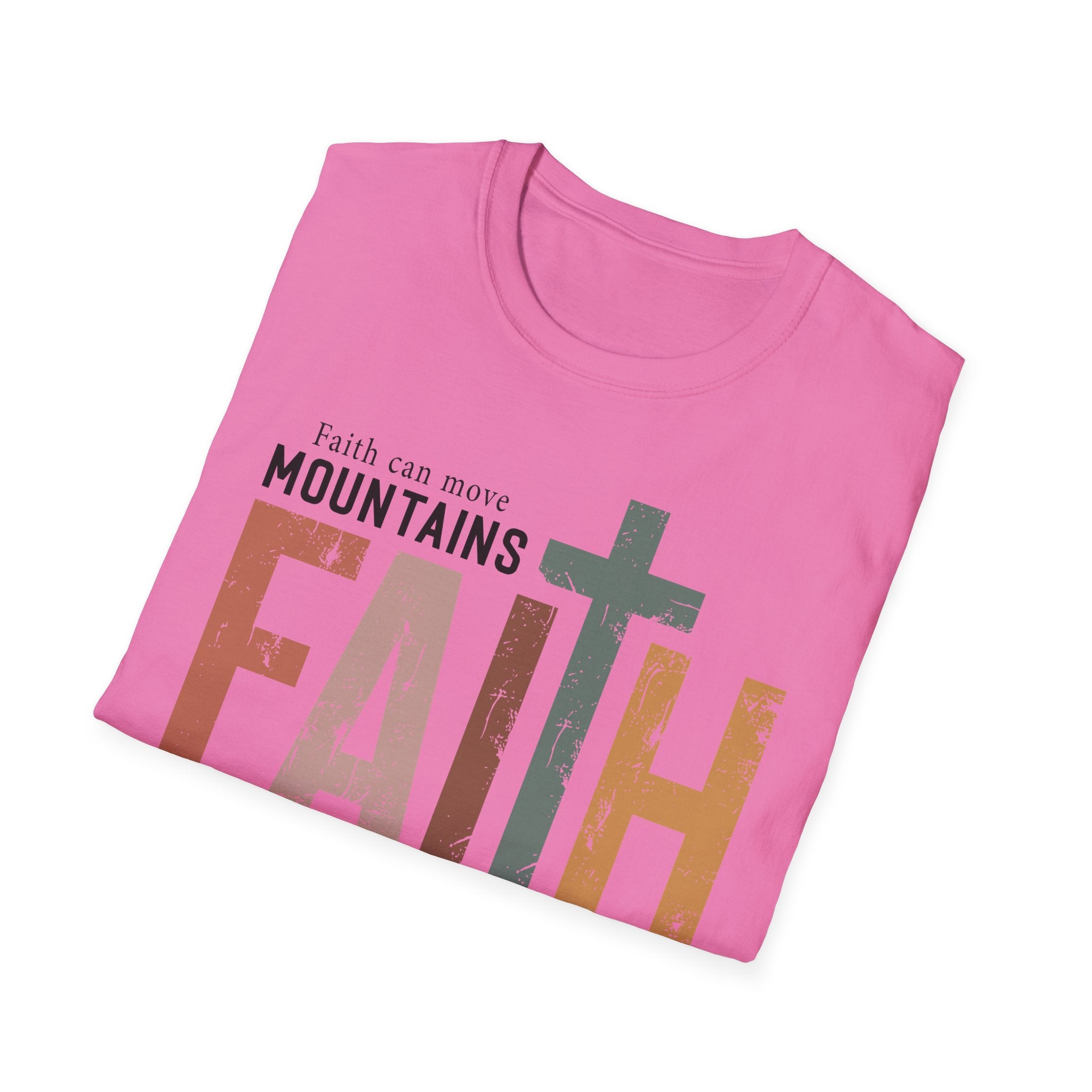 Faith Mountains T-Shirt — Matthew 17:20 Christian Inspirational Tee