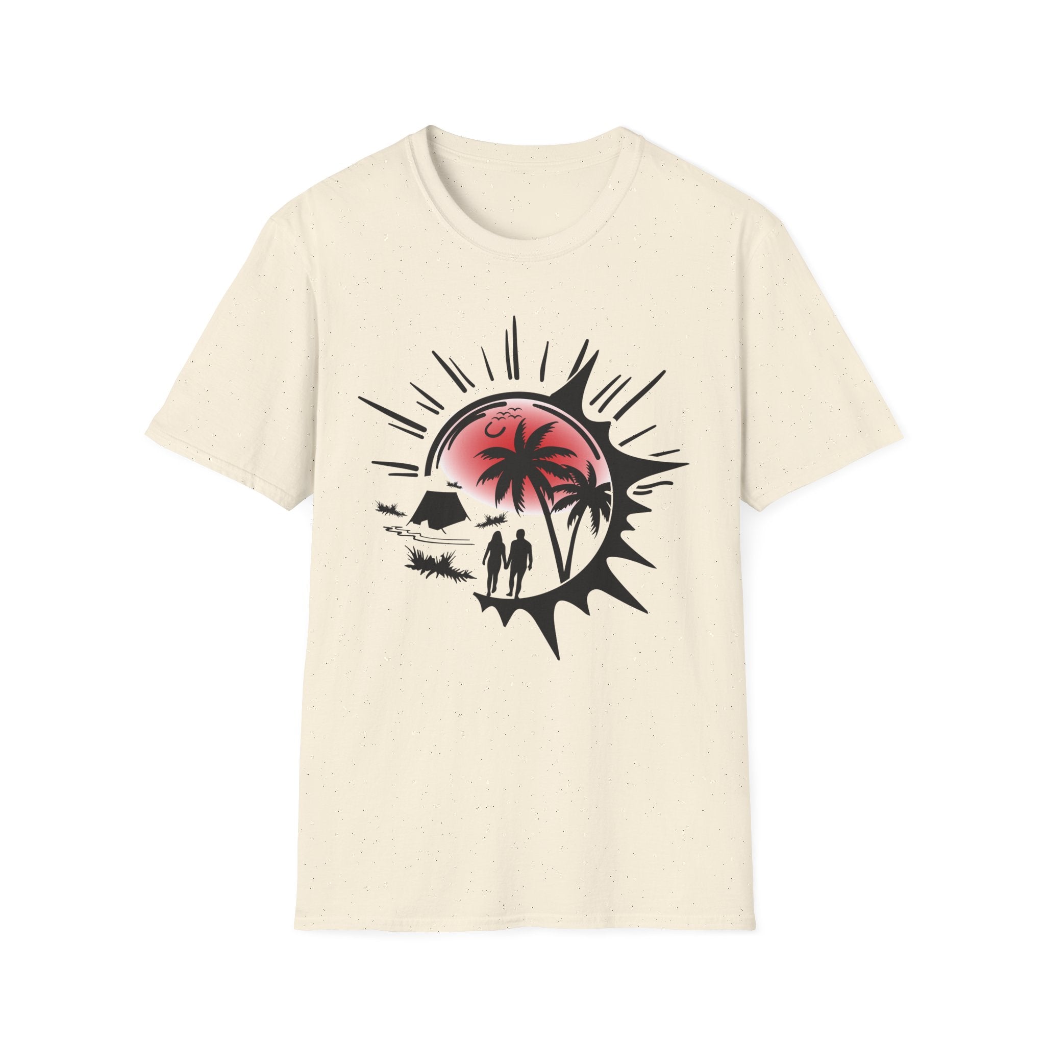 T-Shirt — Tropical Sunset Beach Graphic Tee