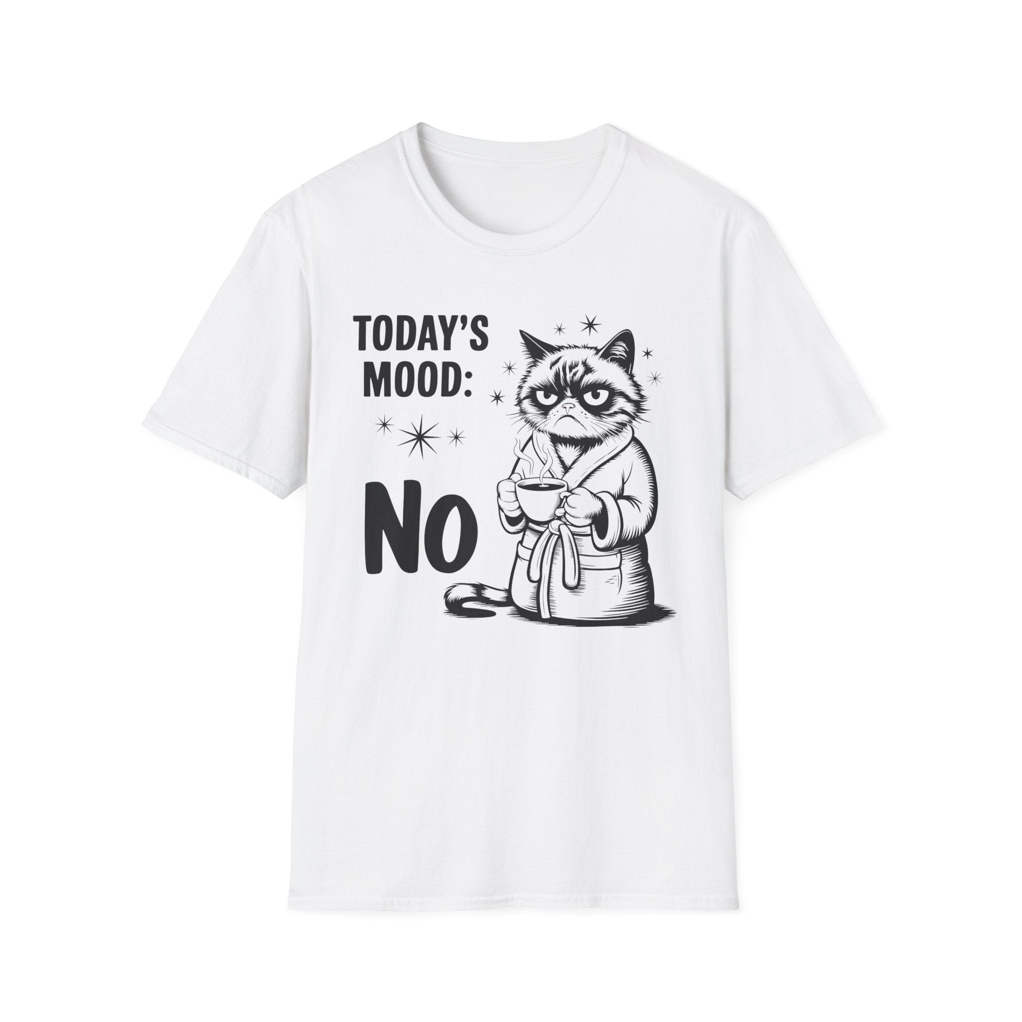 Funny "Today's Mood: No" Cat T-Shirt