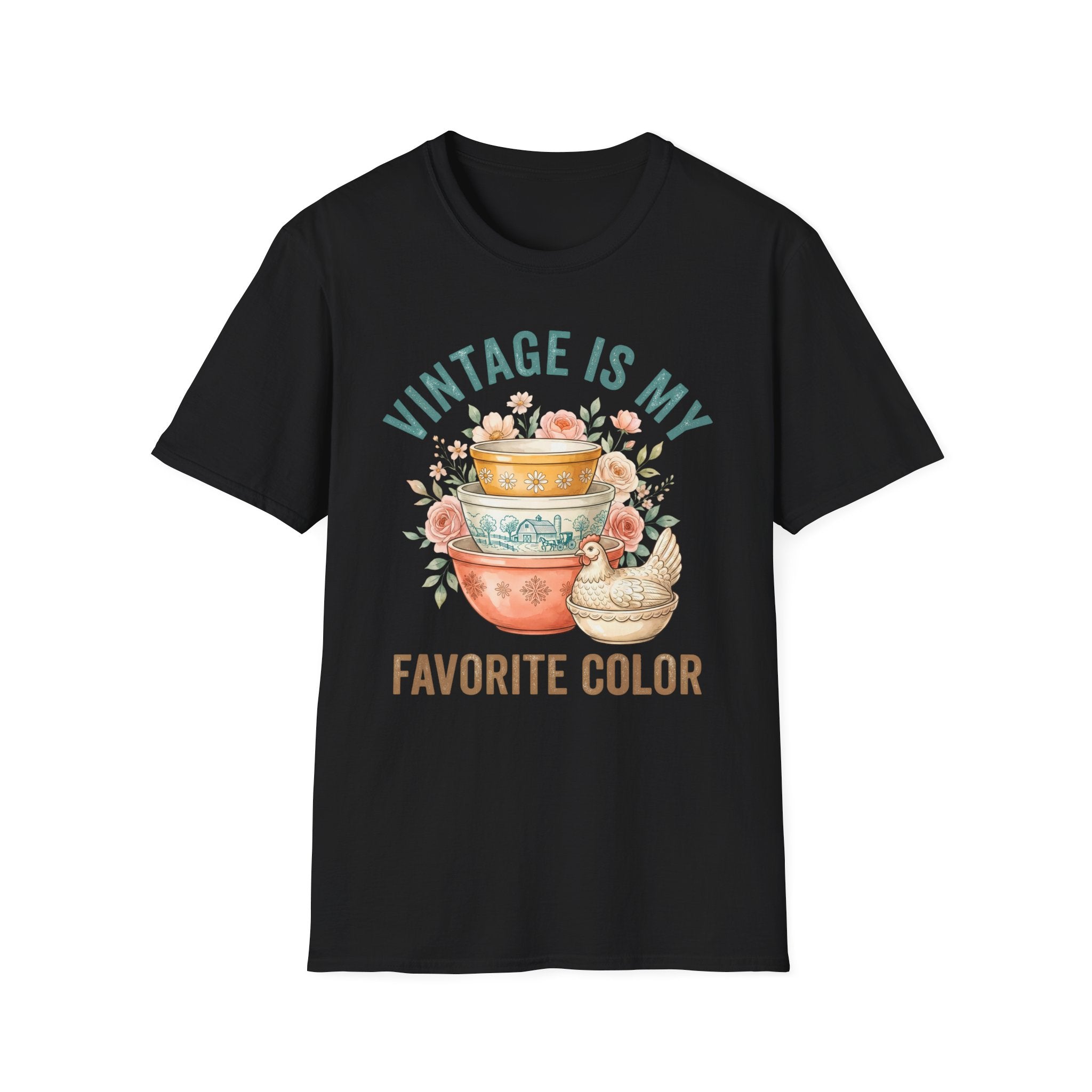 Vintage Is My Favorite Color T-Shirt — Retro Kitchen Bowl Design