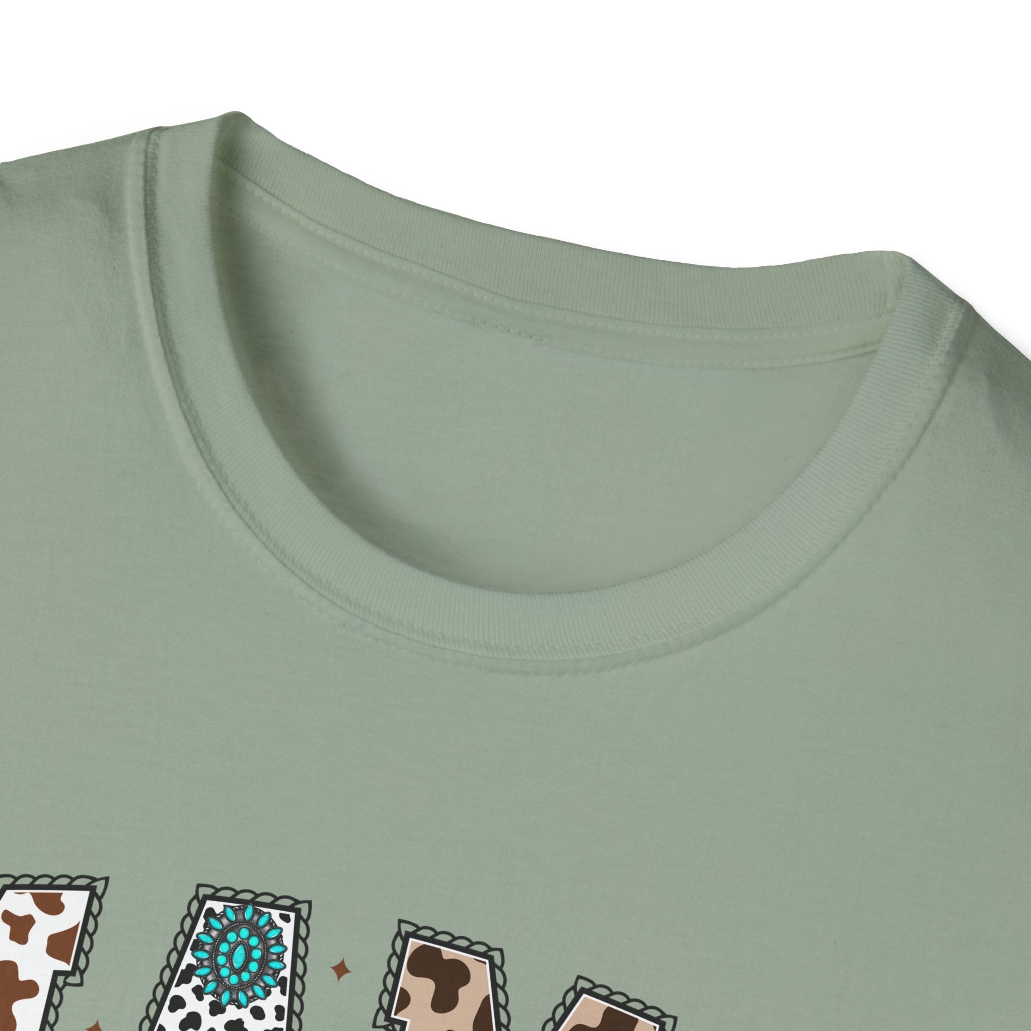 Mama Leopard Print Tee with Teal Bow – Cute Mother's Day Shirt
