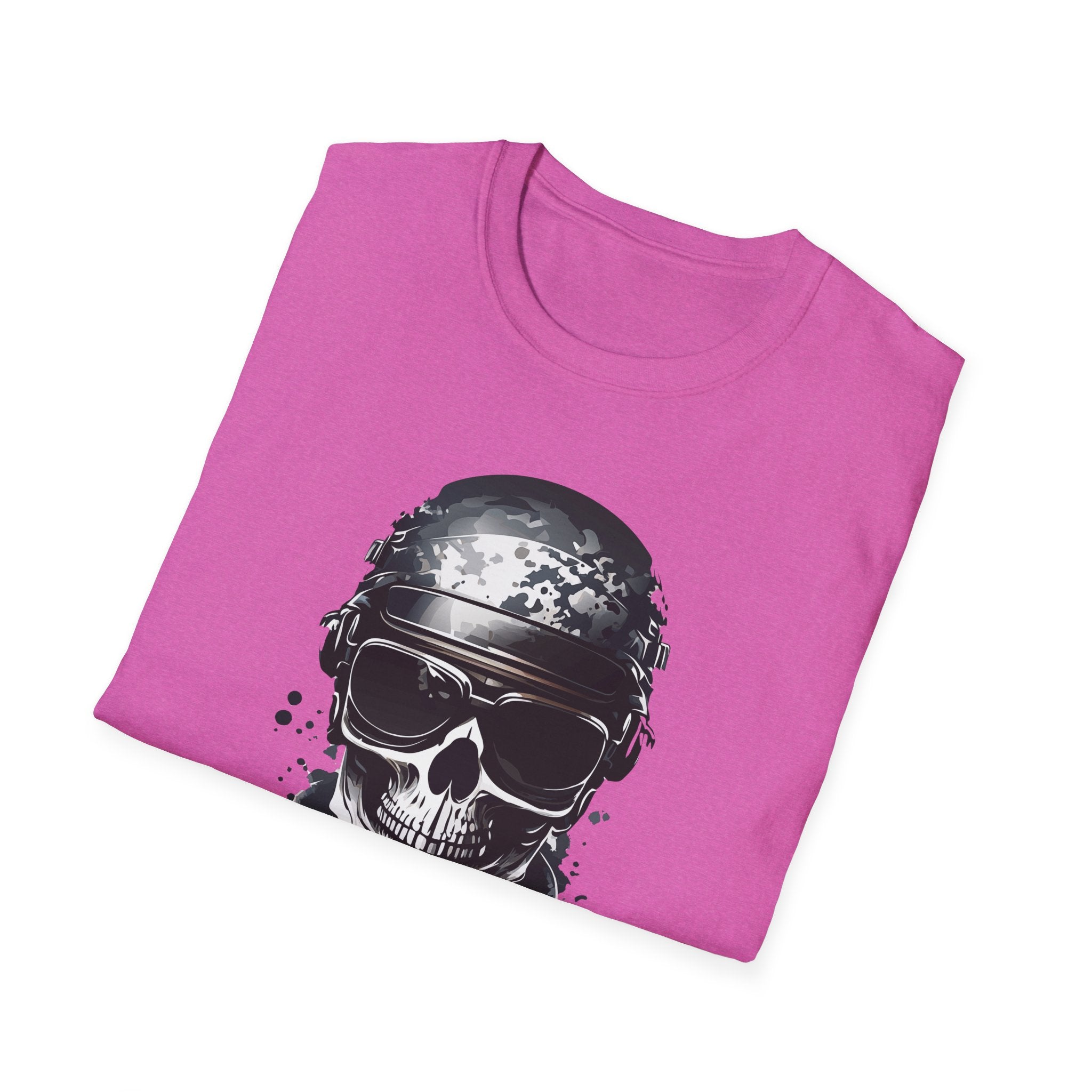 Skull Soldier Graphic T-Shirt — Tactical Skull Helmet Design
