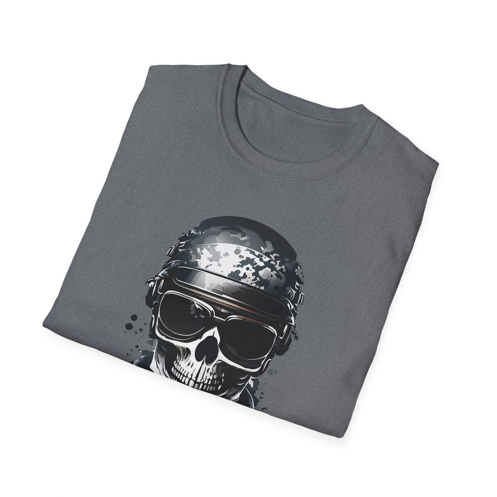 Skull Soldier Graphic T-Shirt — Tactical Skull Helmet Design