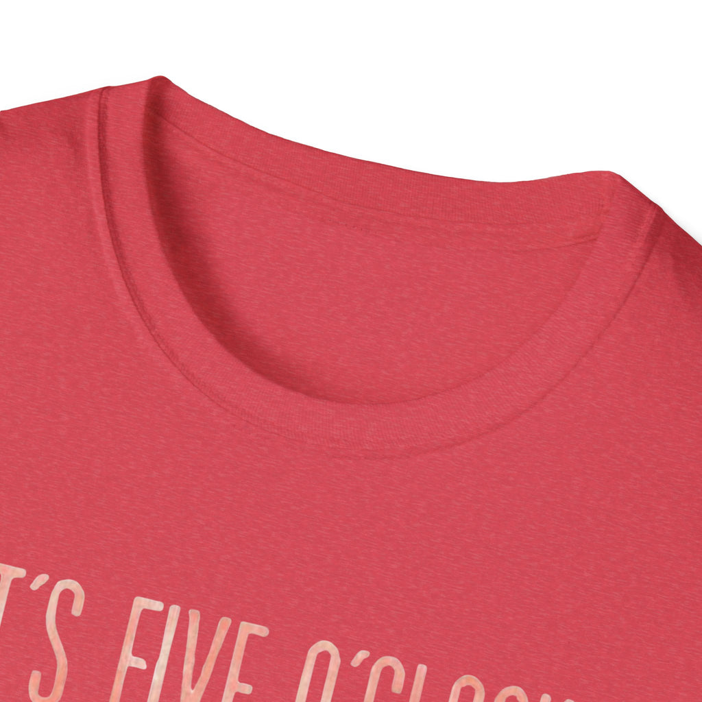T-Shirt: "It’s Five O’Clock Somewhere" Pastel Vacation Tee