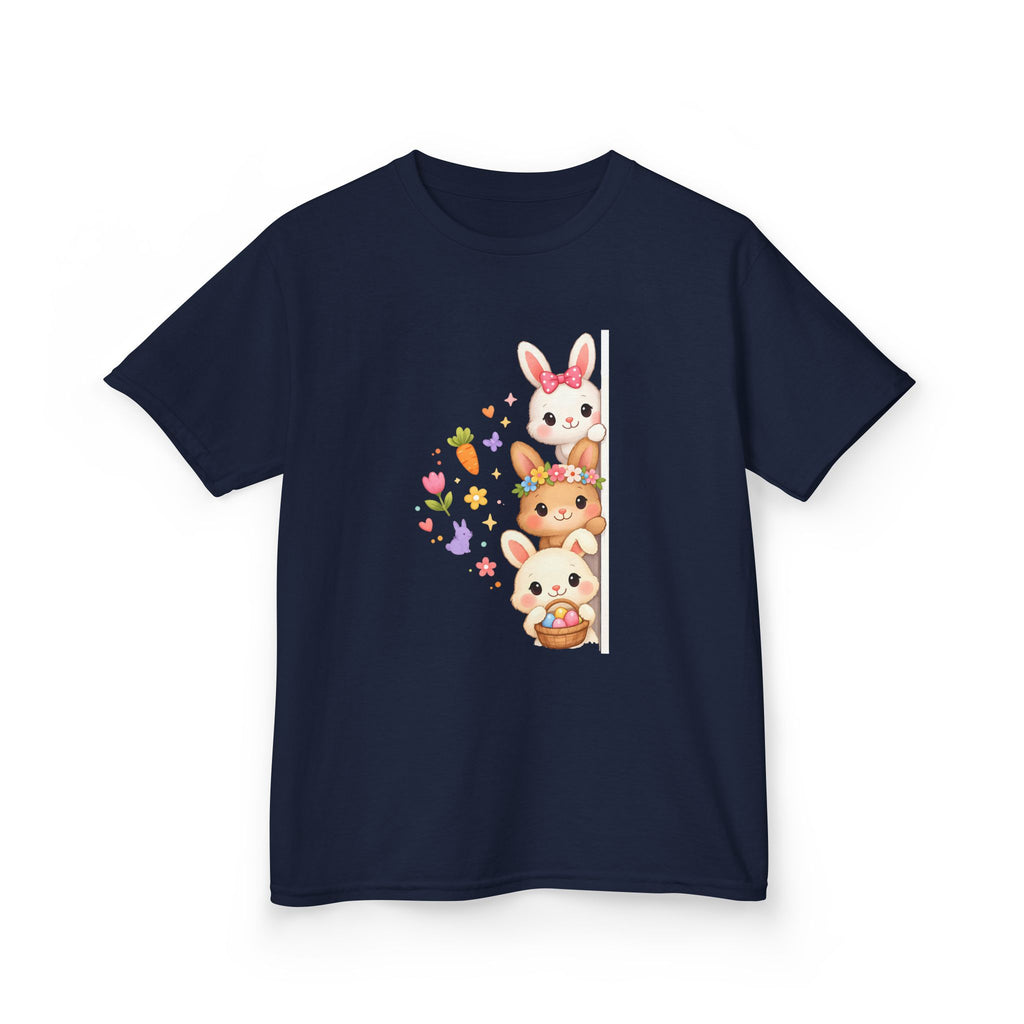 Kids Tee — Cute Stacked Woodland Animals with Bunnies & Squirrel Design