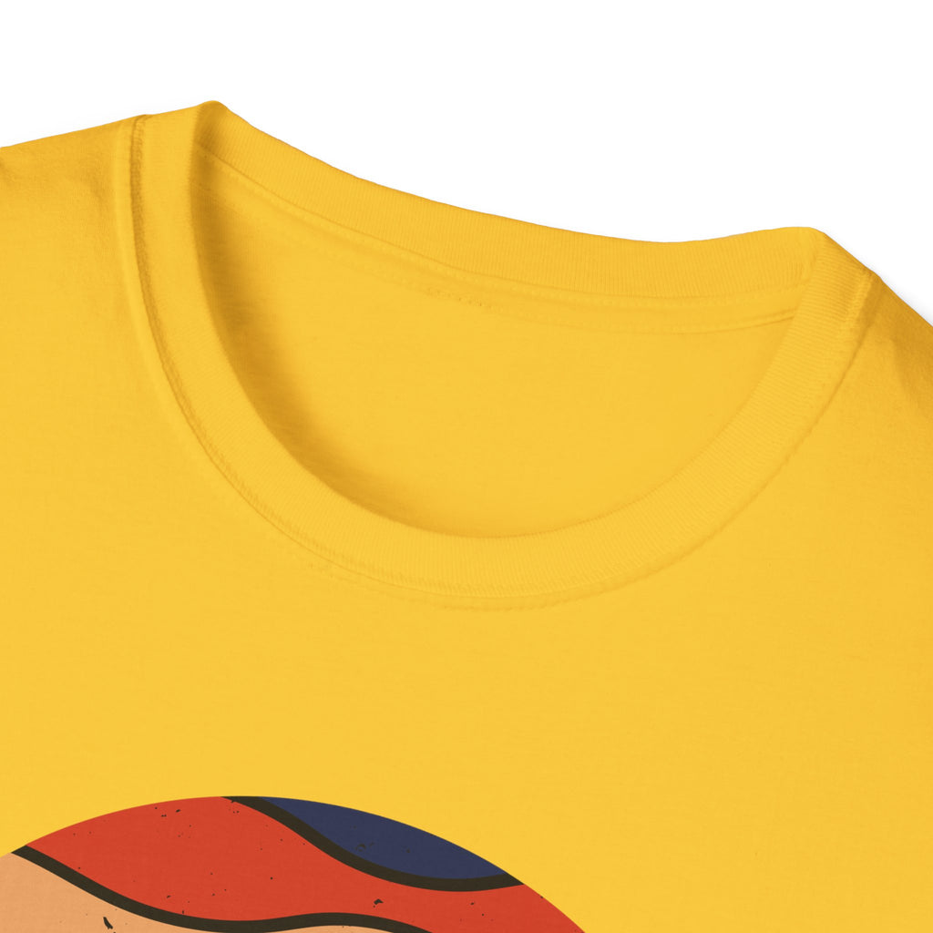 Retro Mountain Graphic T-Shirt — Sunset Camping Wilderness Tee