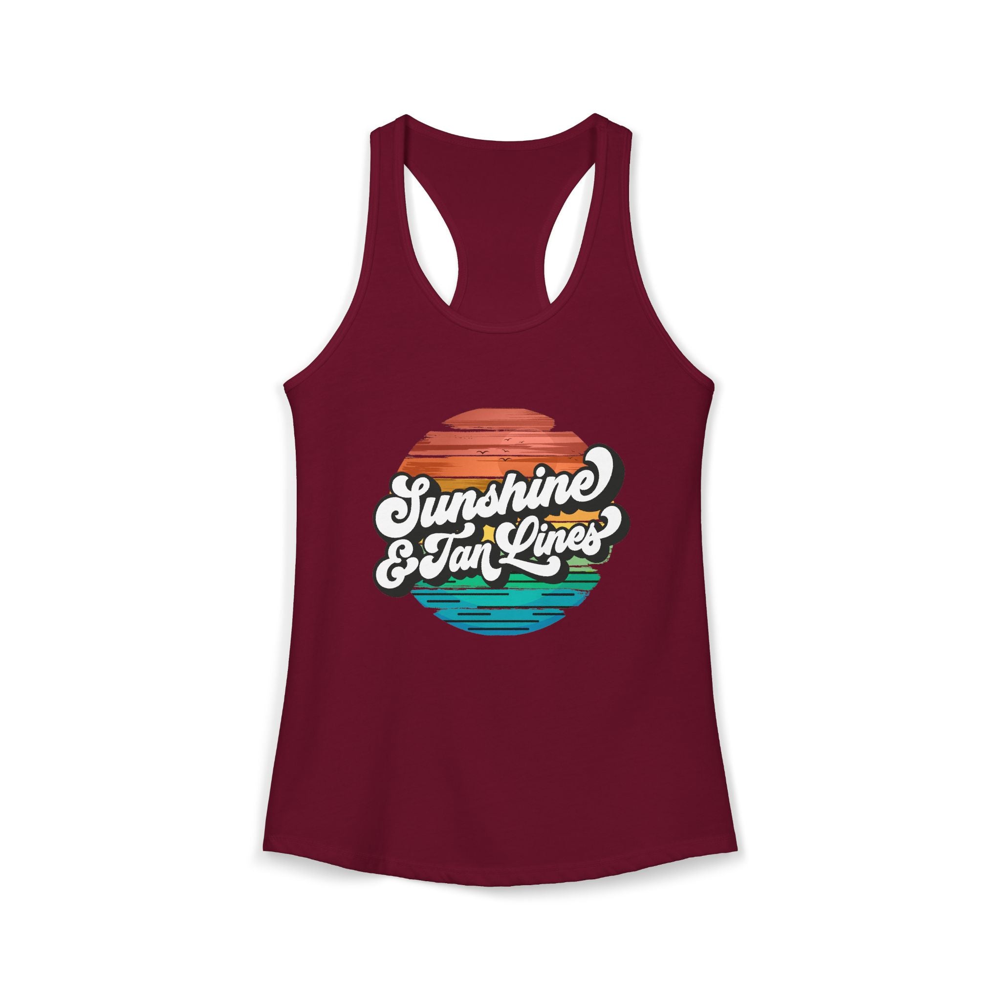 Sunshine & Tan Lines -- Women's Ideal Racerback Tank