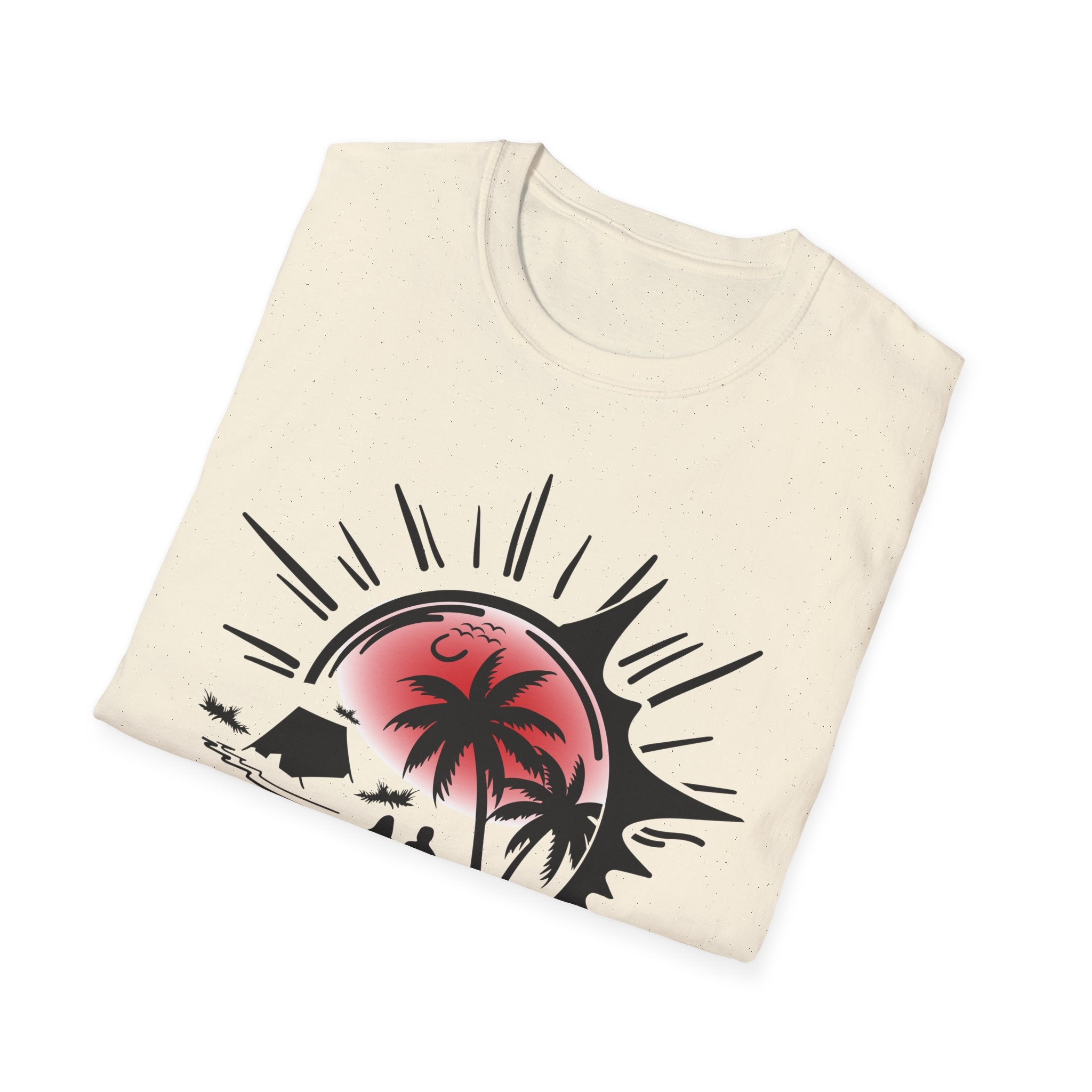 T-Shirt — Tropical Sunset Beach Graphic Tee