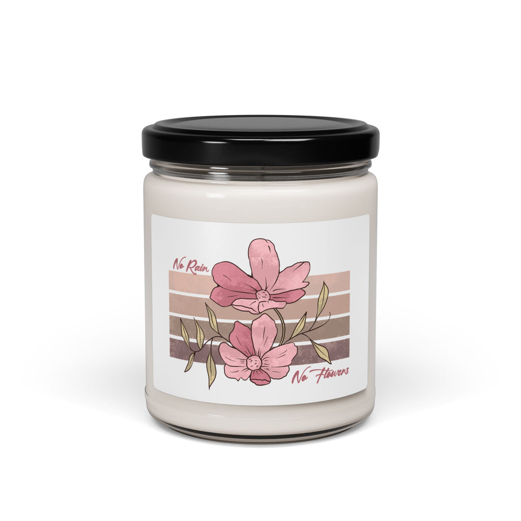 Floral Soy Candle — 9oz Pink Magnolia Scented Jar